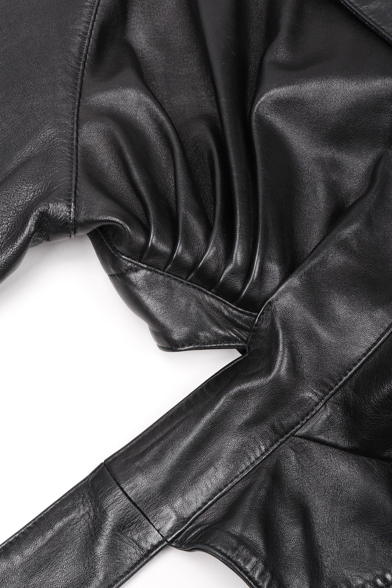 Leather Wrap Jacket - Image 14