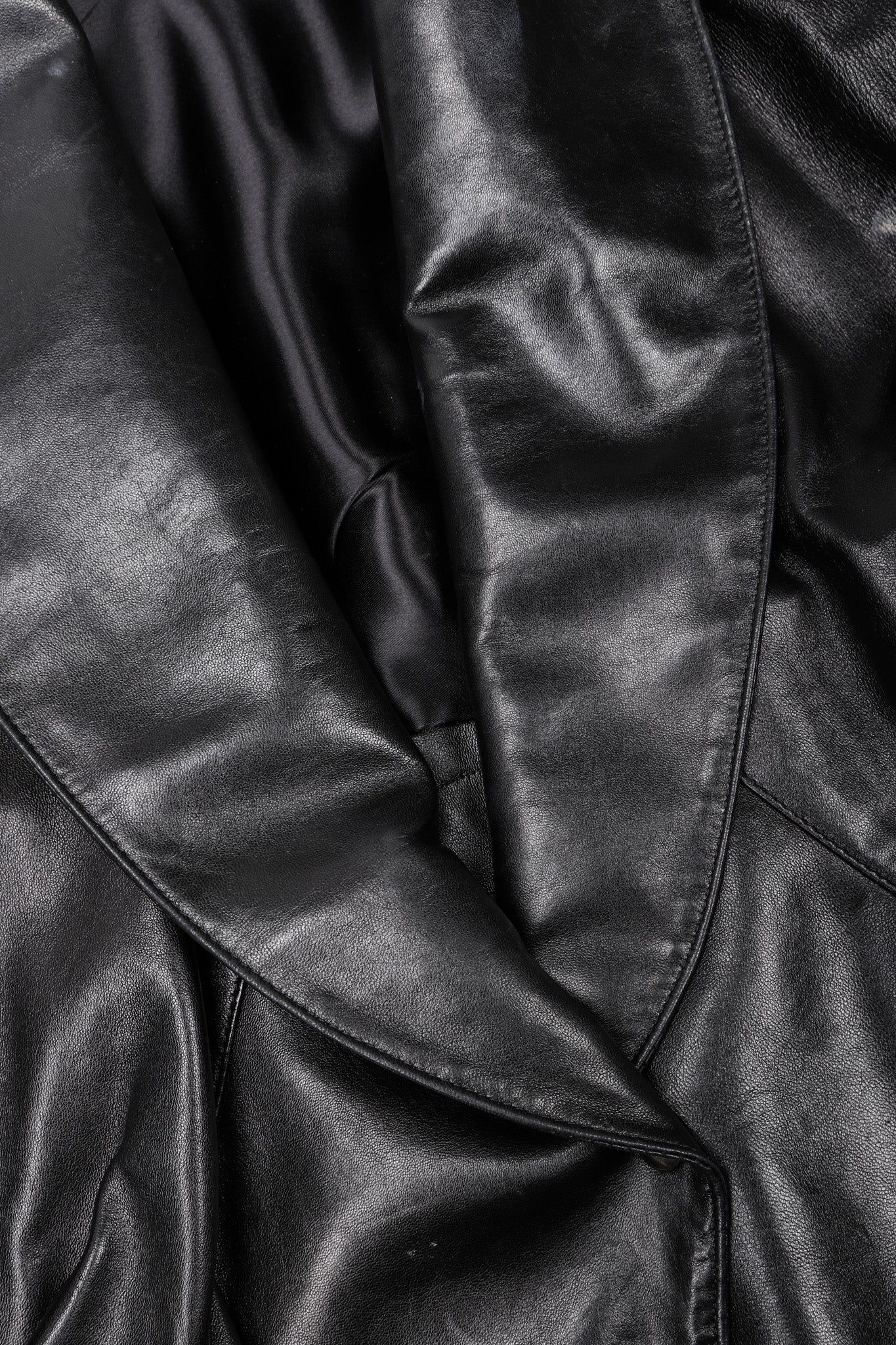 Leather Wrap Jacket - Image 18