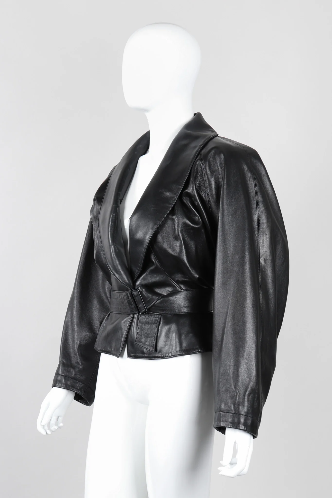 Leather Wrap Jacket - Image 3