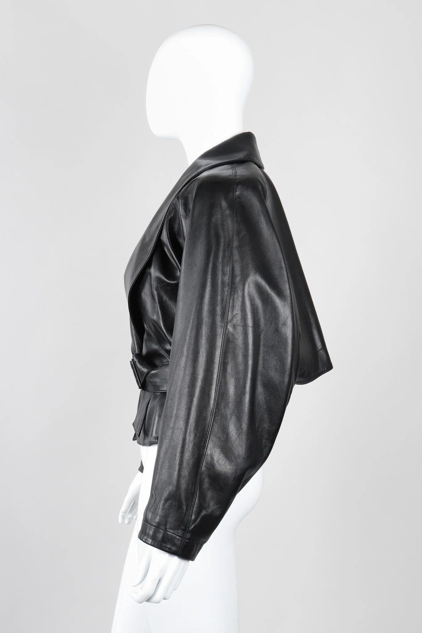 Leather Wrap Jacket - Image 4