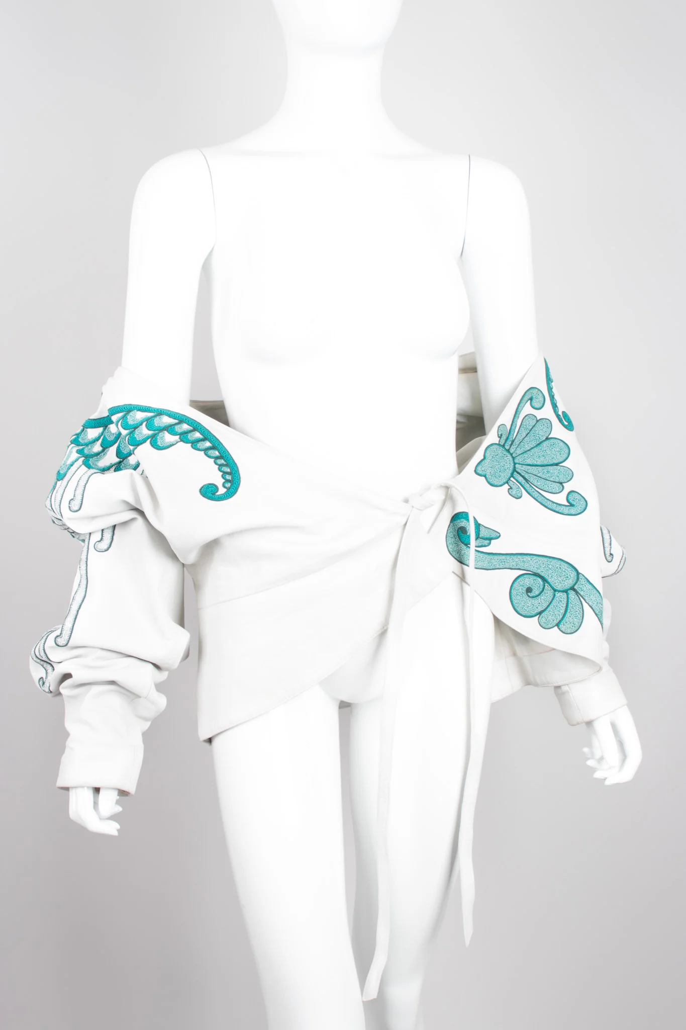 Leather Wrap Wing Jacket - Image 10