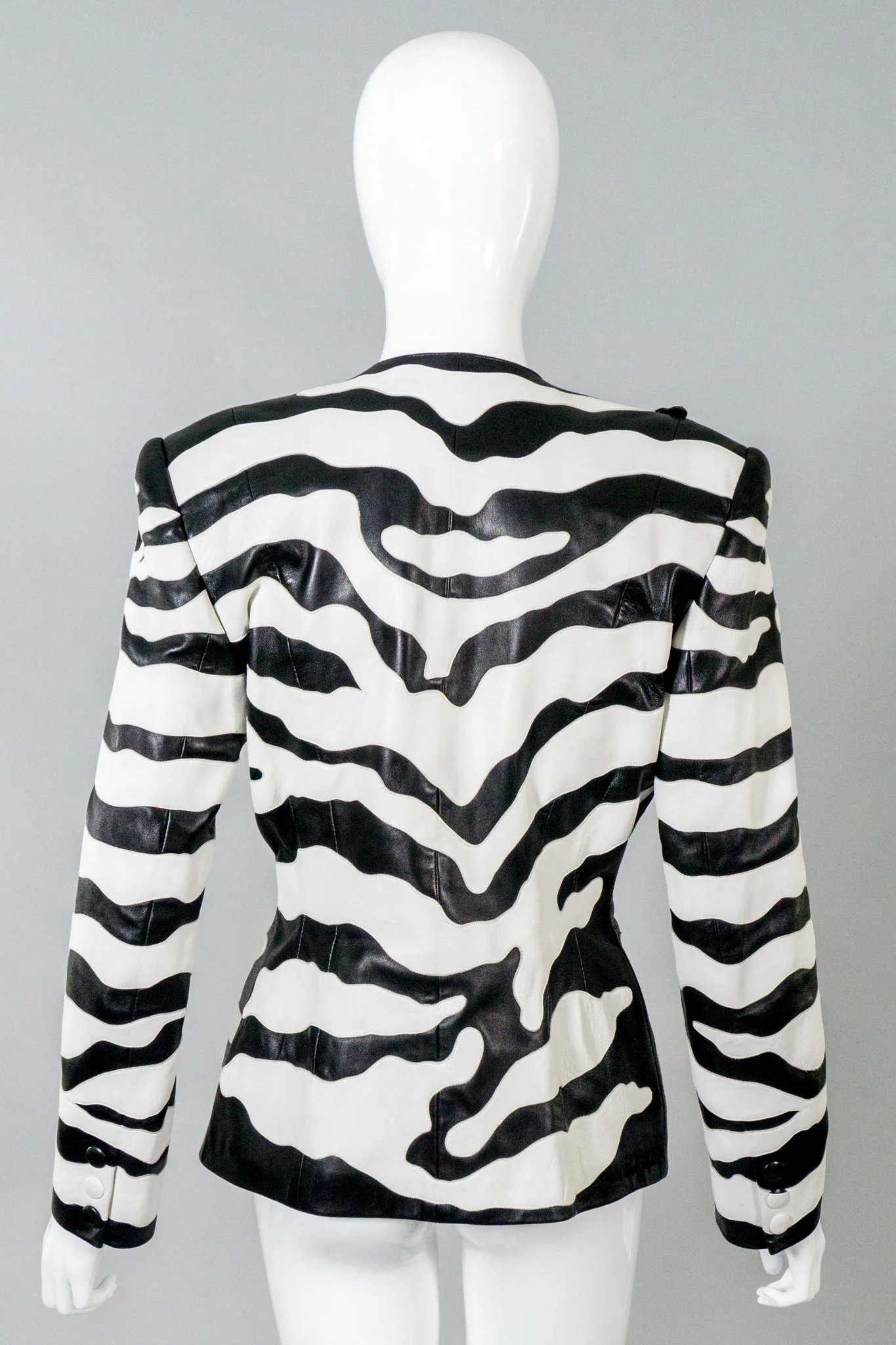 Leather Zebra Jacket - Image 5