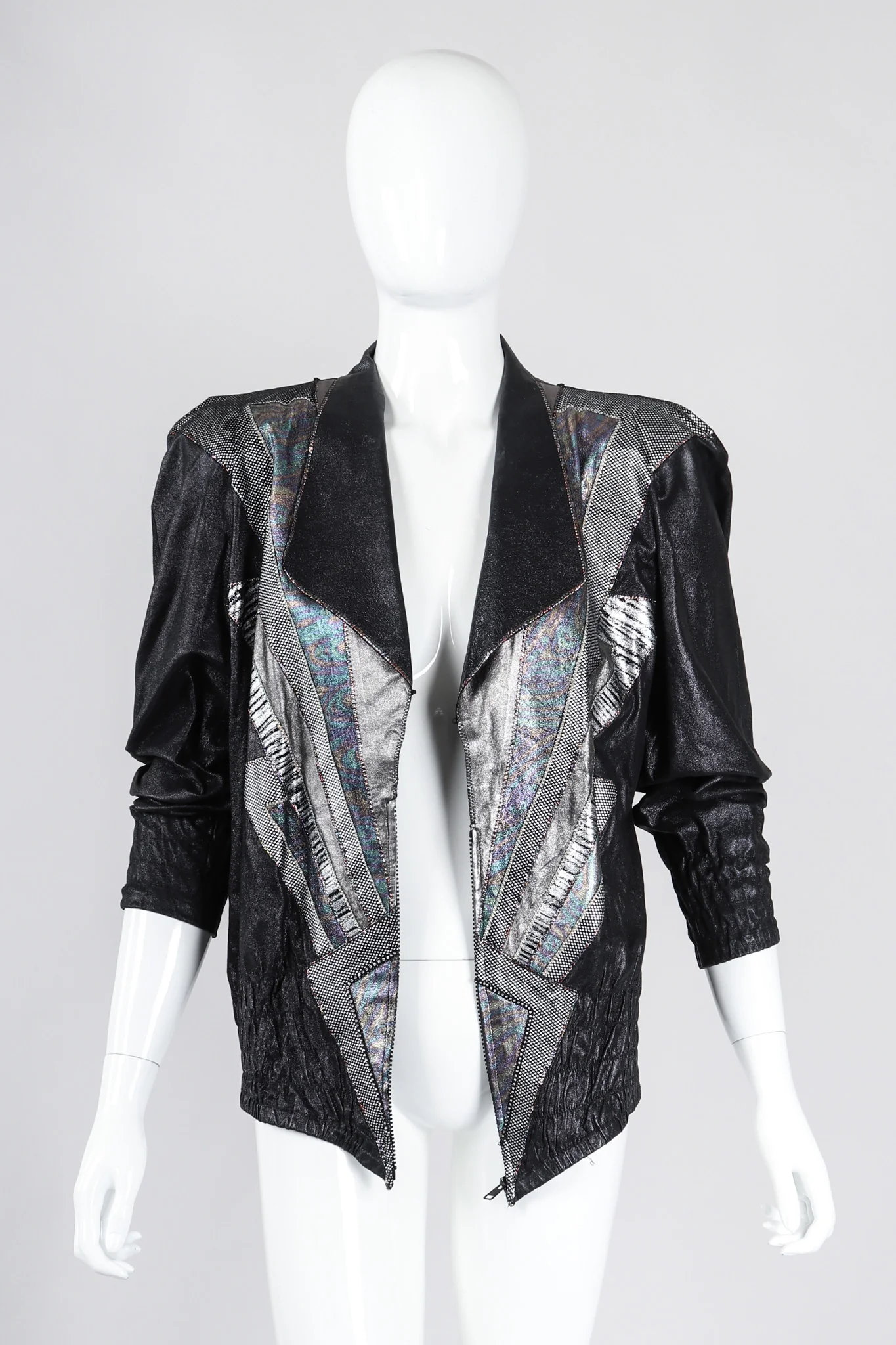 Leather Ziggy Lightning Jacket - Image 7