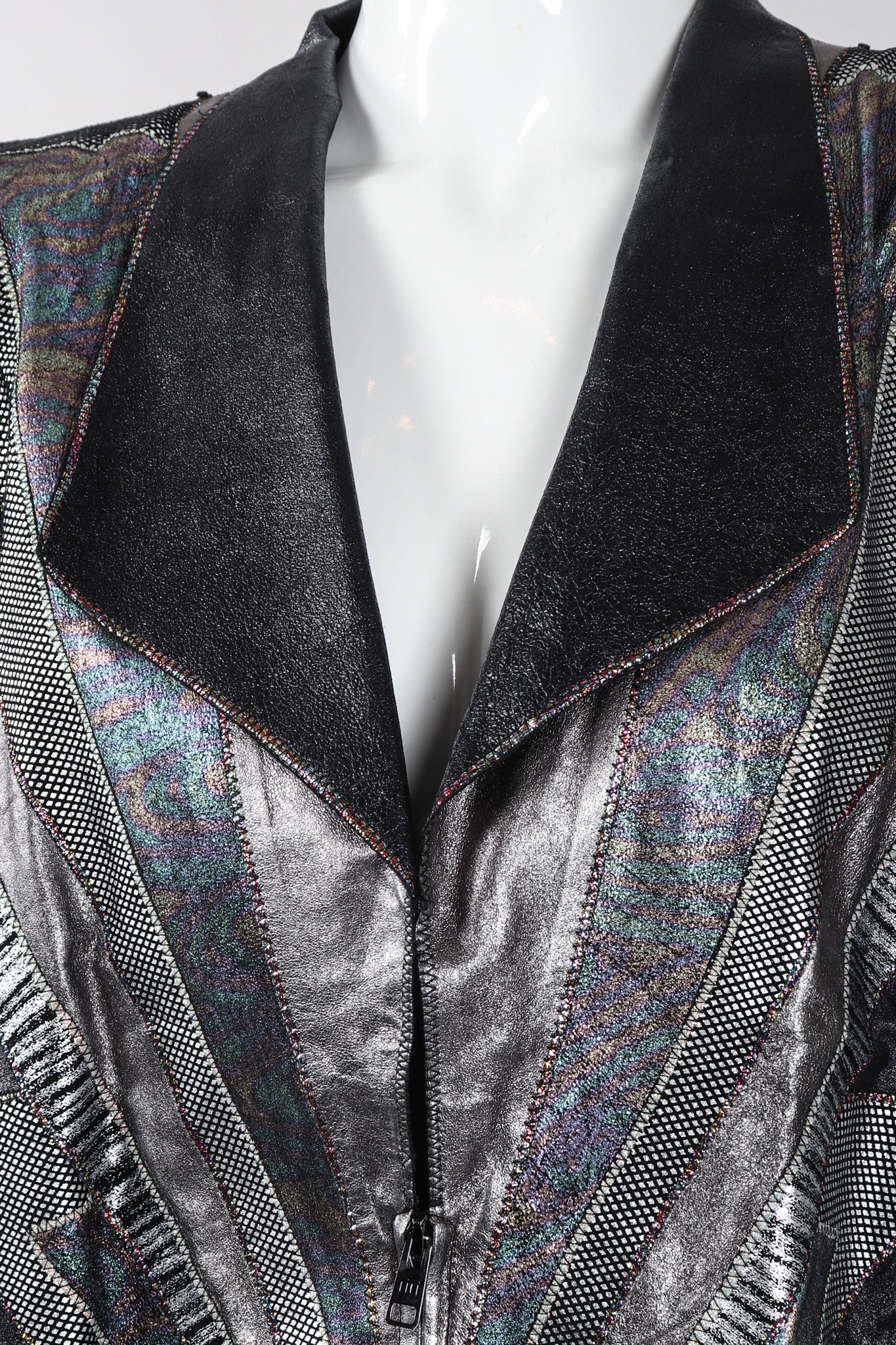 Leather Ziggy Lightning Jacket - Image 8