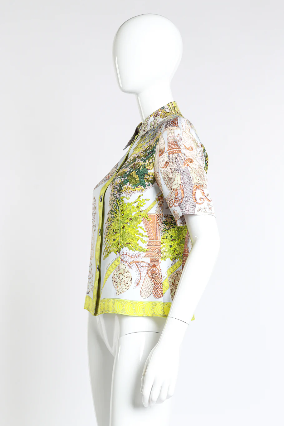 Legendes Tree Silk Button Down - Image 2