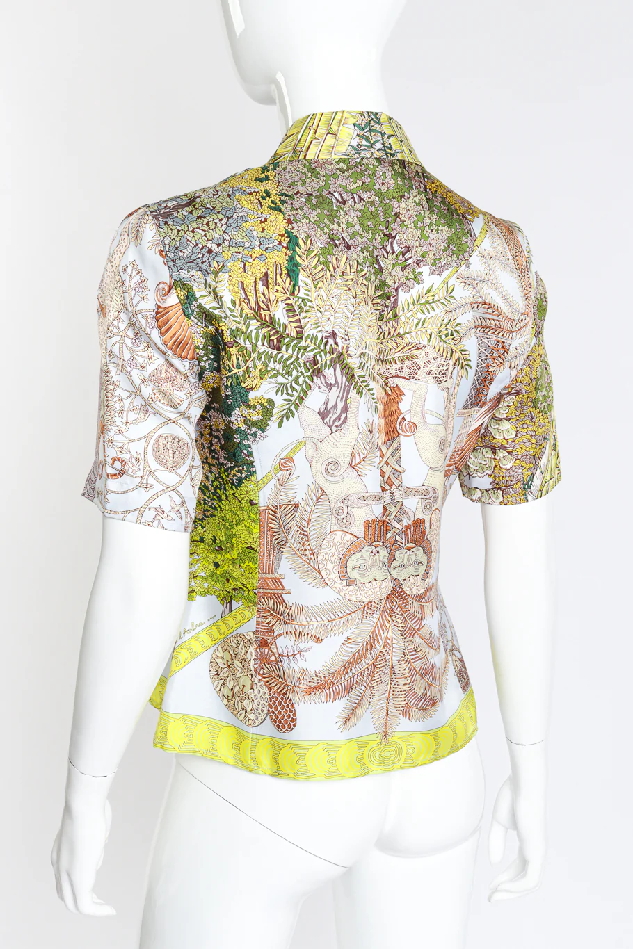 Legendes Tree Silk Button Down - Image 5