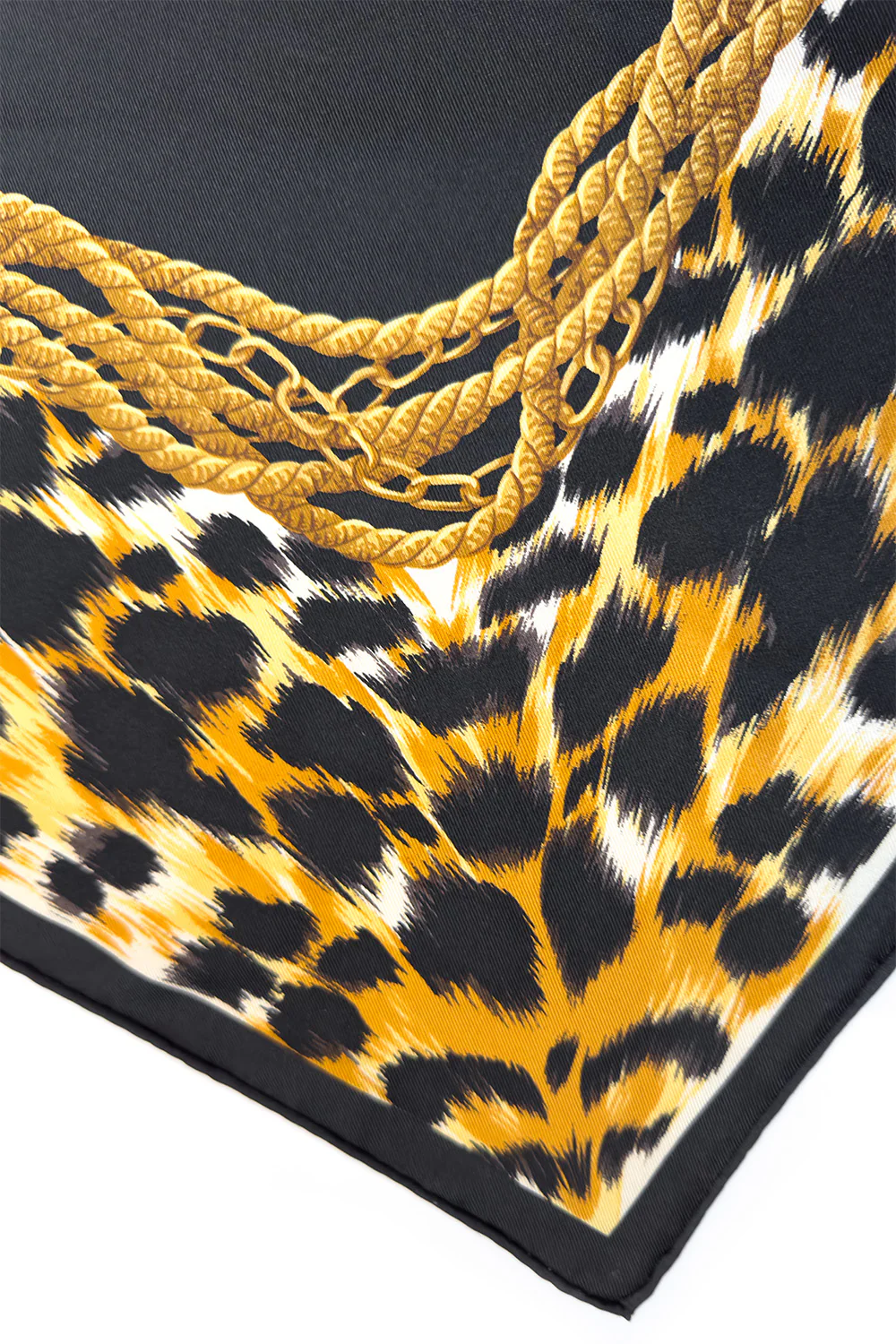 Leopard Border Logo Scarf - Image 5