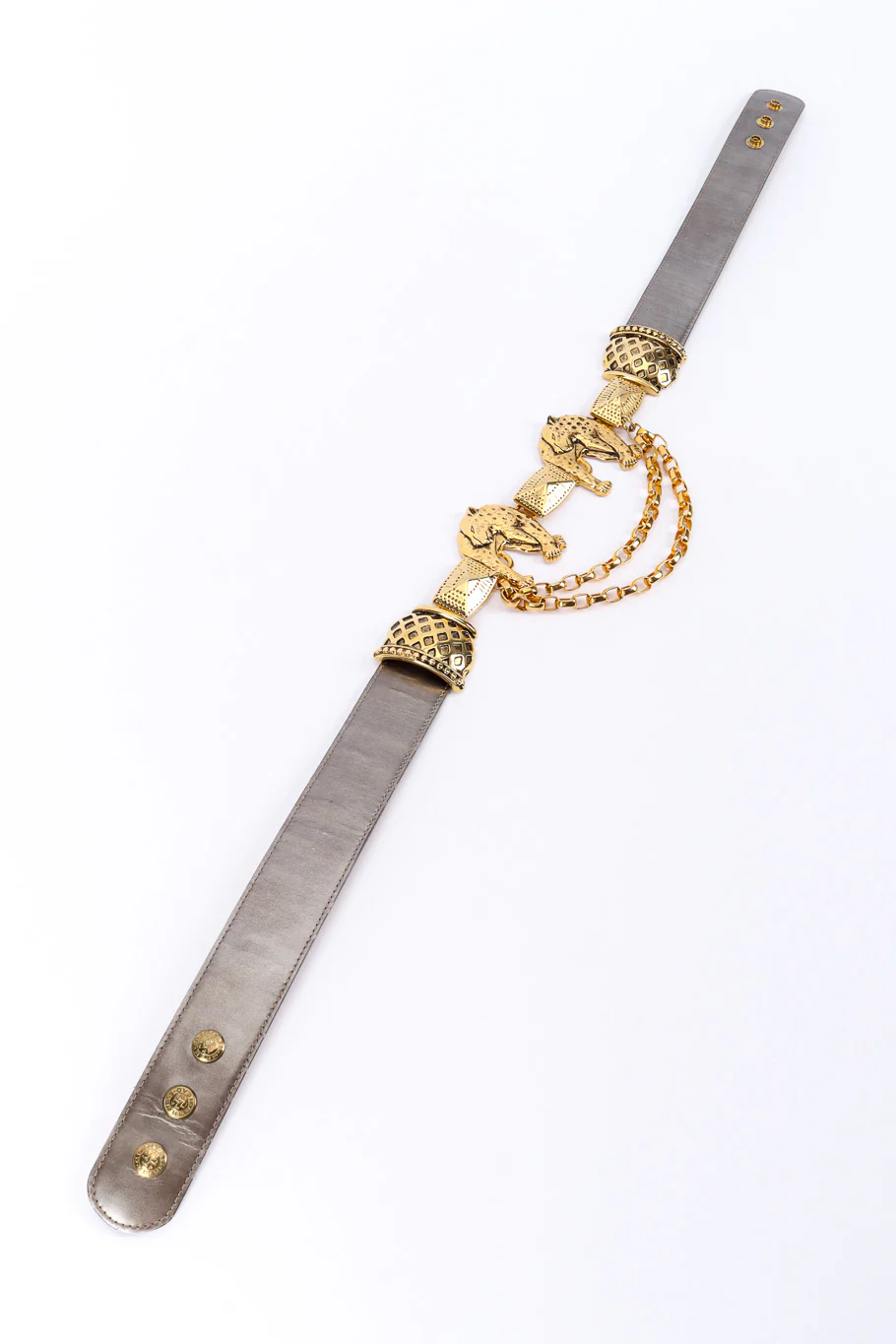 Leopard Buckle Chain Drop Belt - Image 3