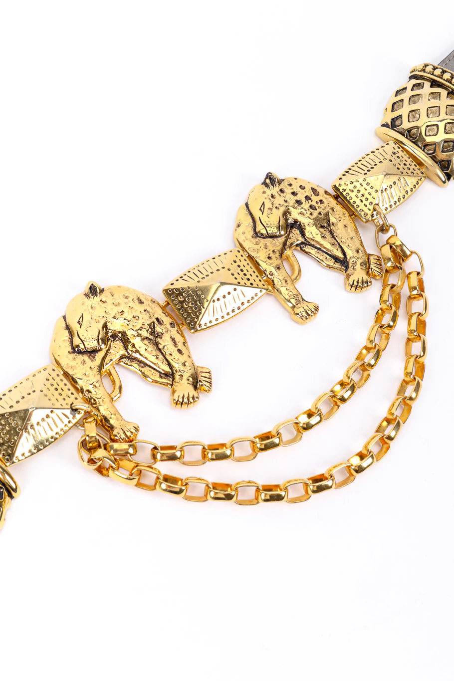 Leopard Buckle Chain Drop Belt - Image 4