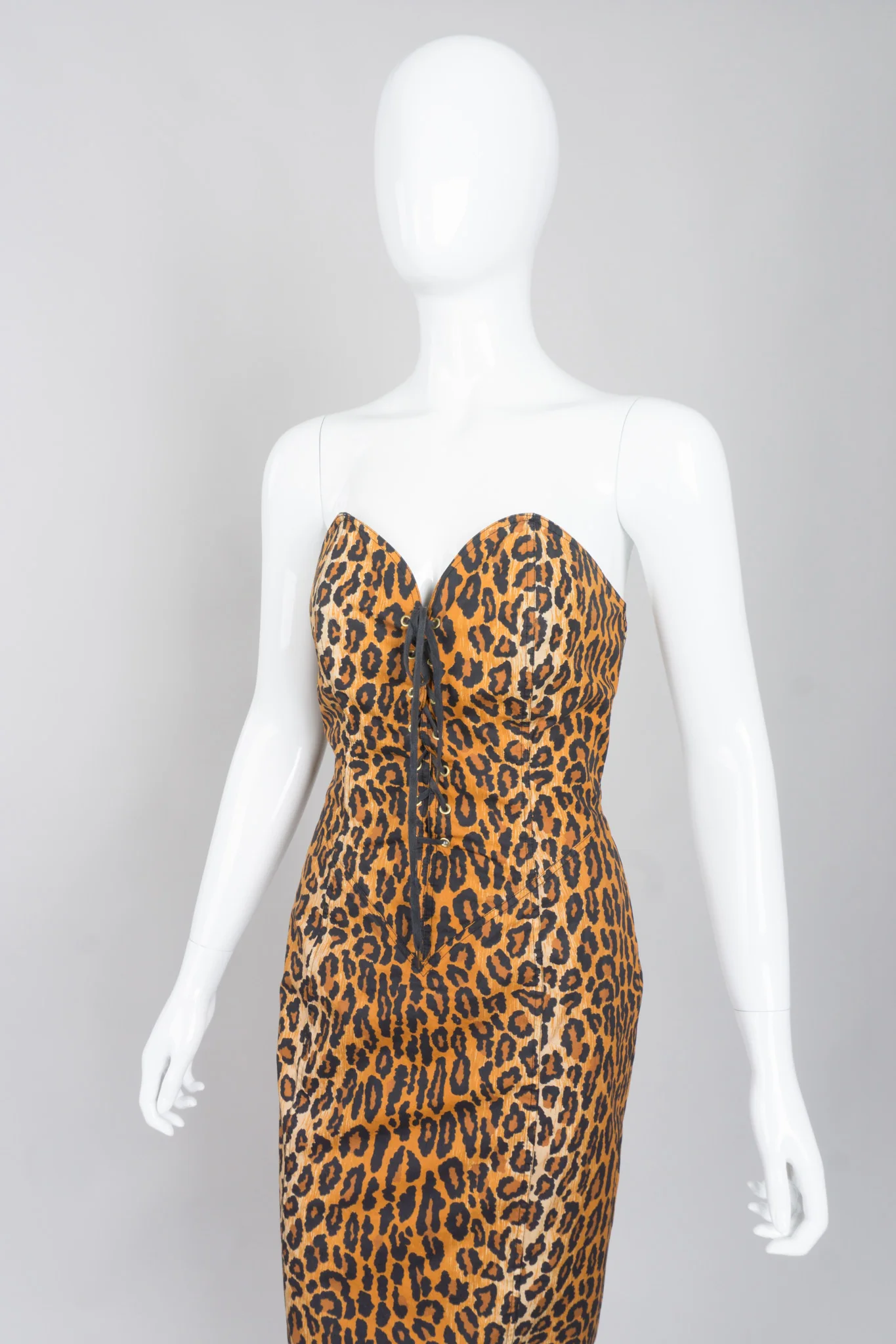 Leopard Bustier Dress