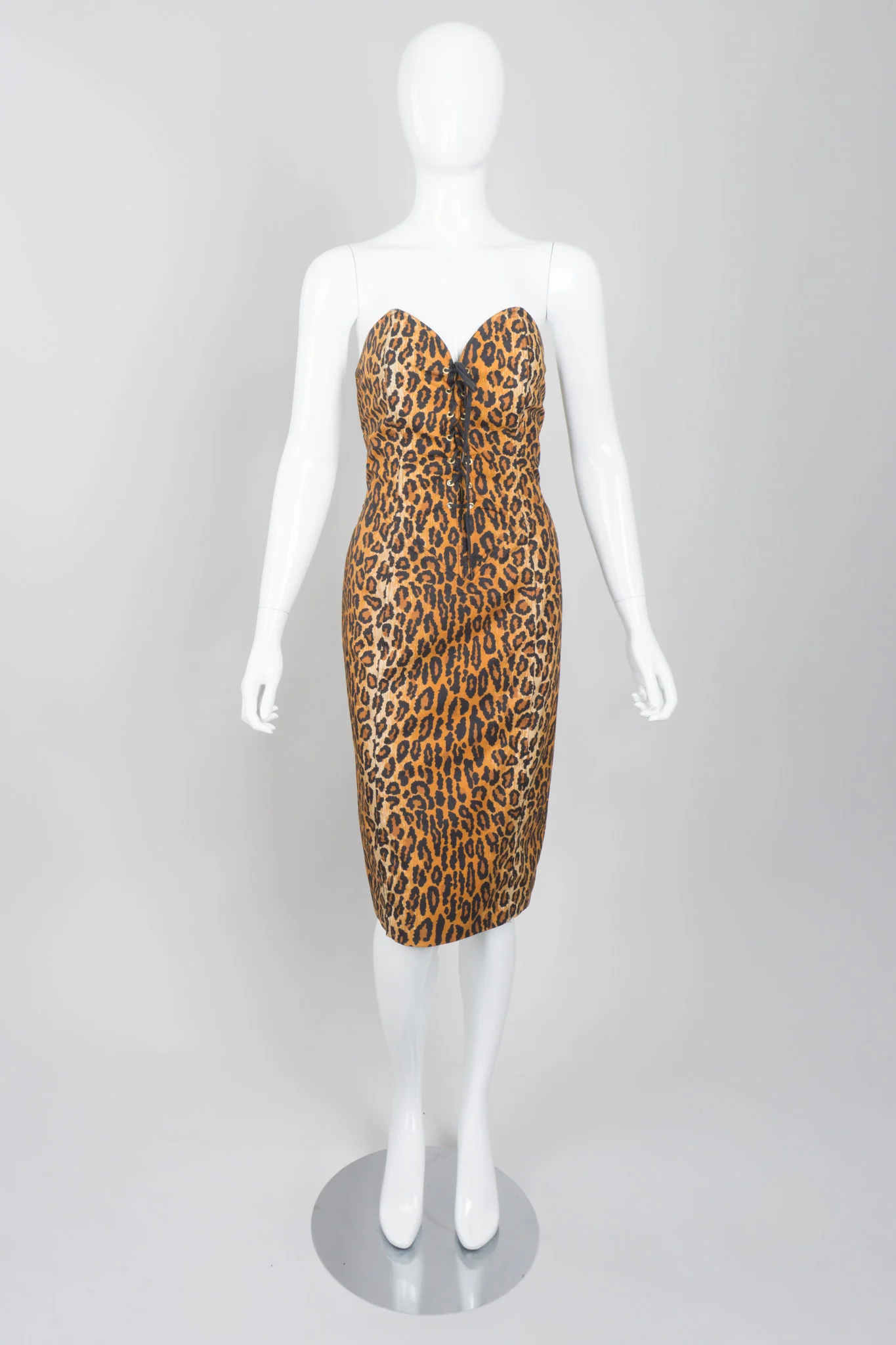 Leopard Bustier Dress - Image 2