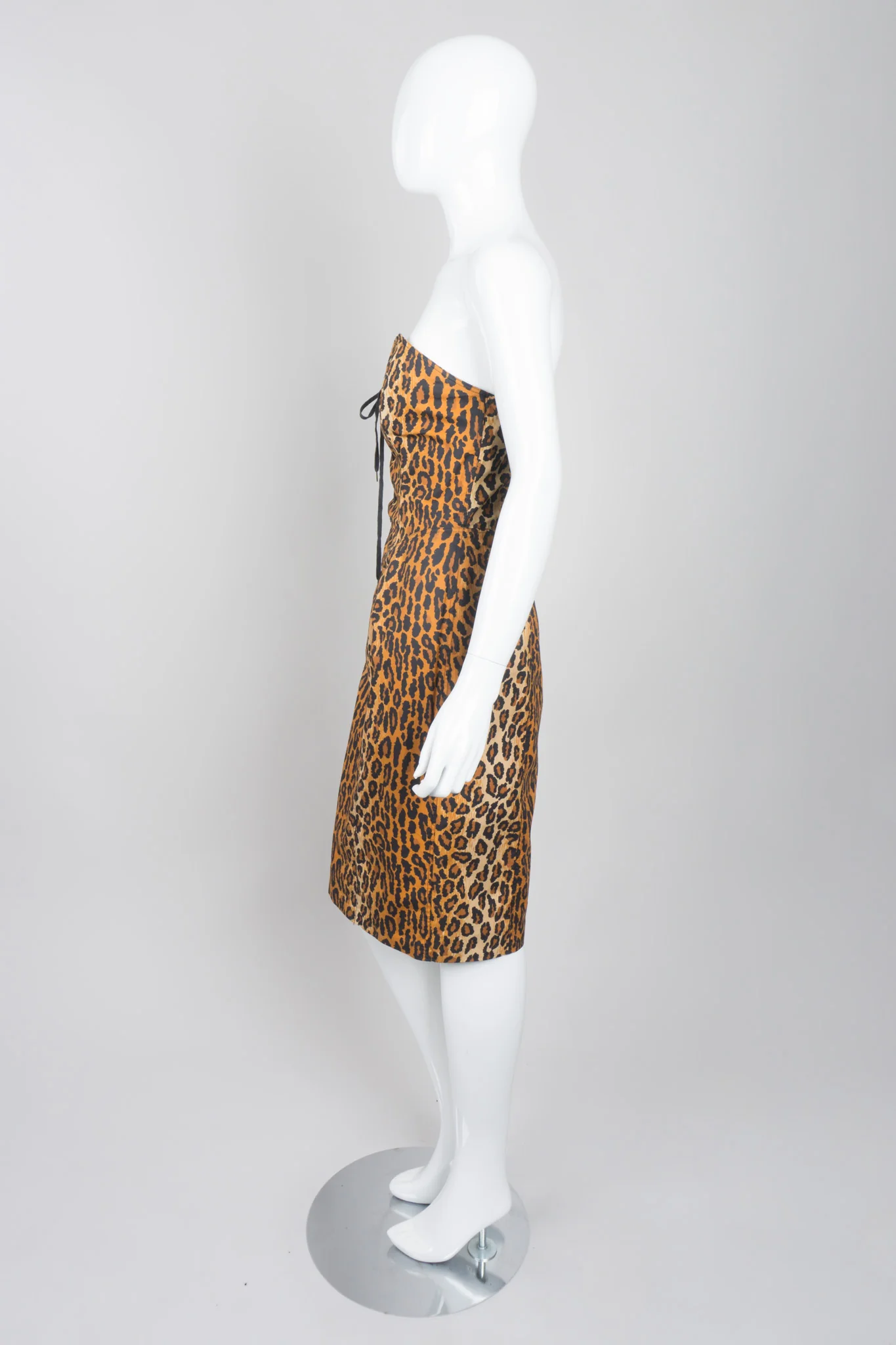 Leopard Bustier Dress - Image 4