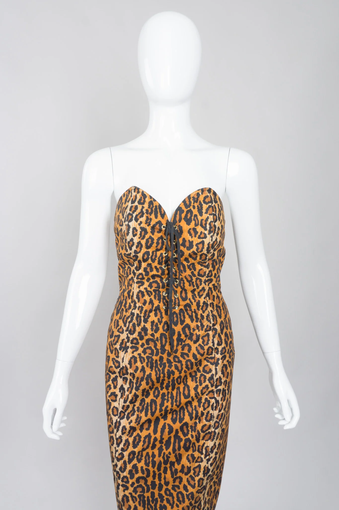 Leopard Bustier Dress - Image 7