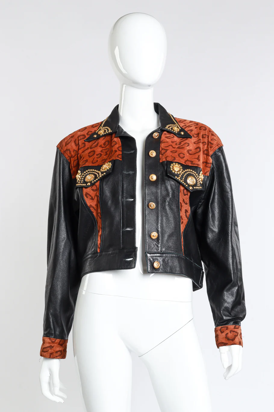 Leopard & Lion Leather Jacket - Image 2