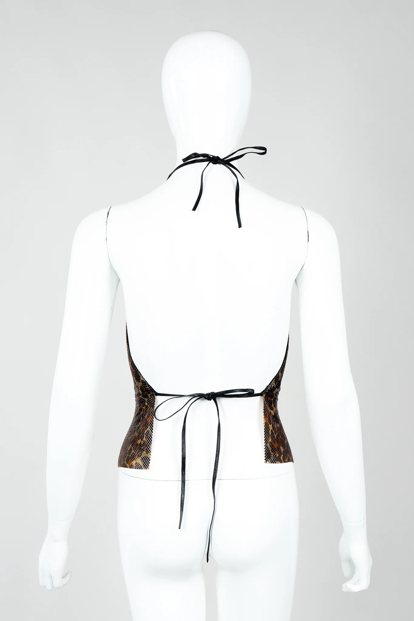 Leopard Mesh Halter Top - Image 4