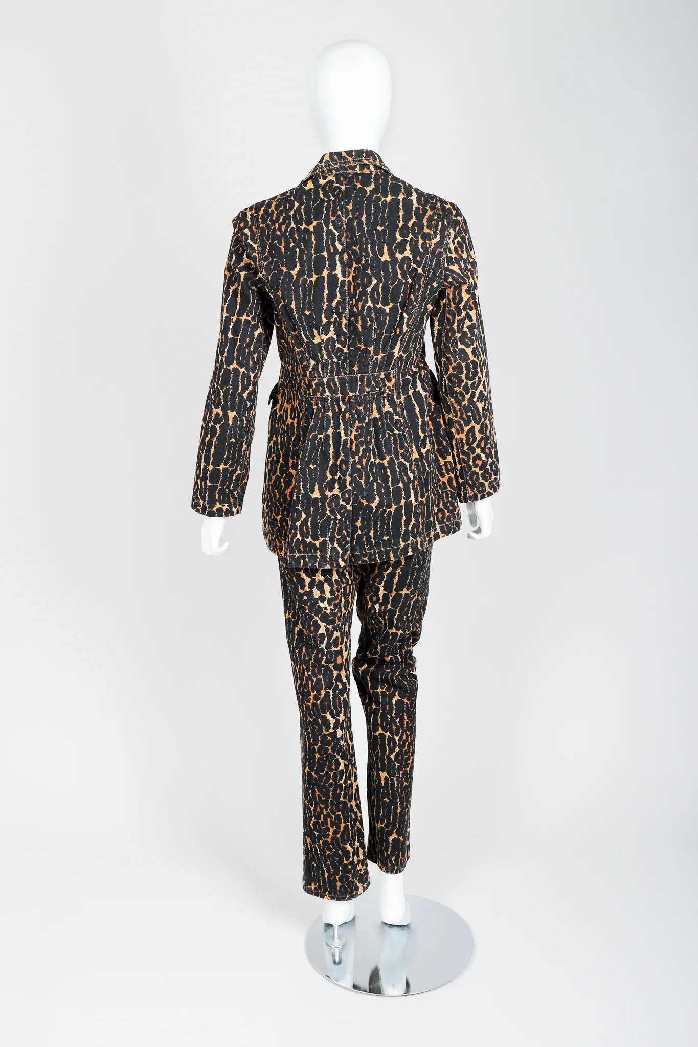 Leopard Print Denim Jacket & Jean Set - Image 4