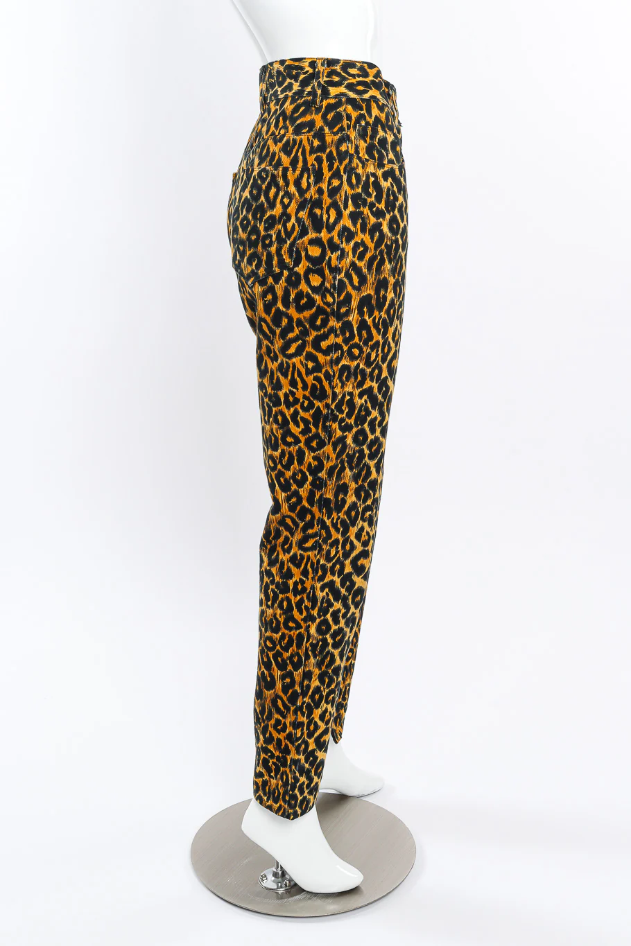 Leopard Print Denim Pant - Image 2