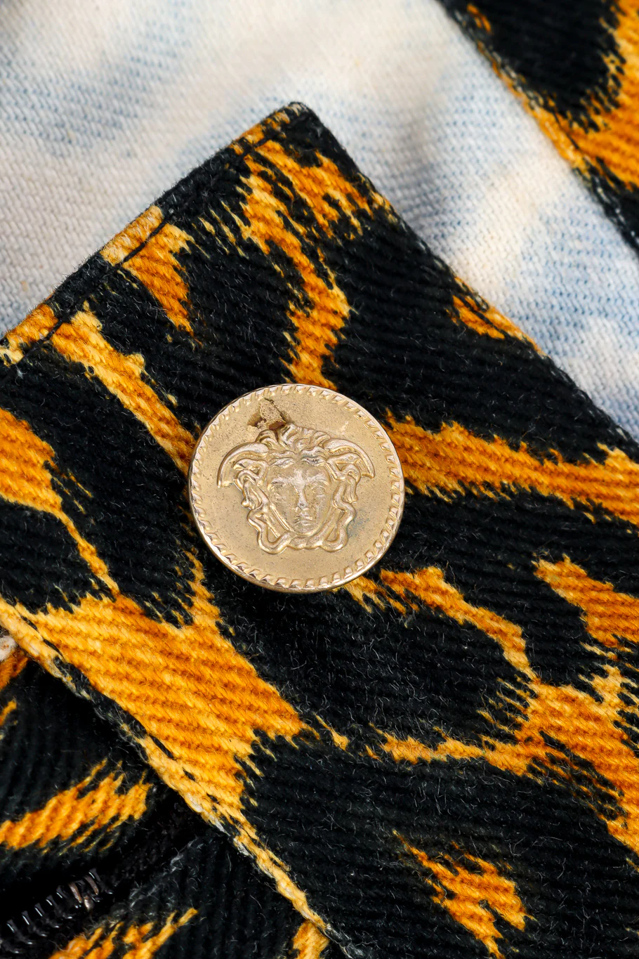 Leopard Print Denim Pant - Image 6