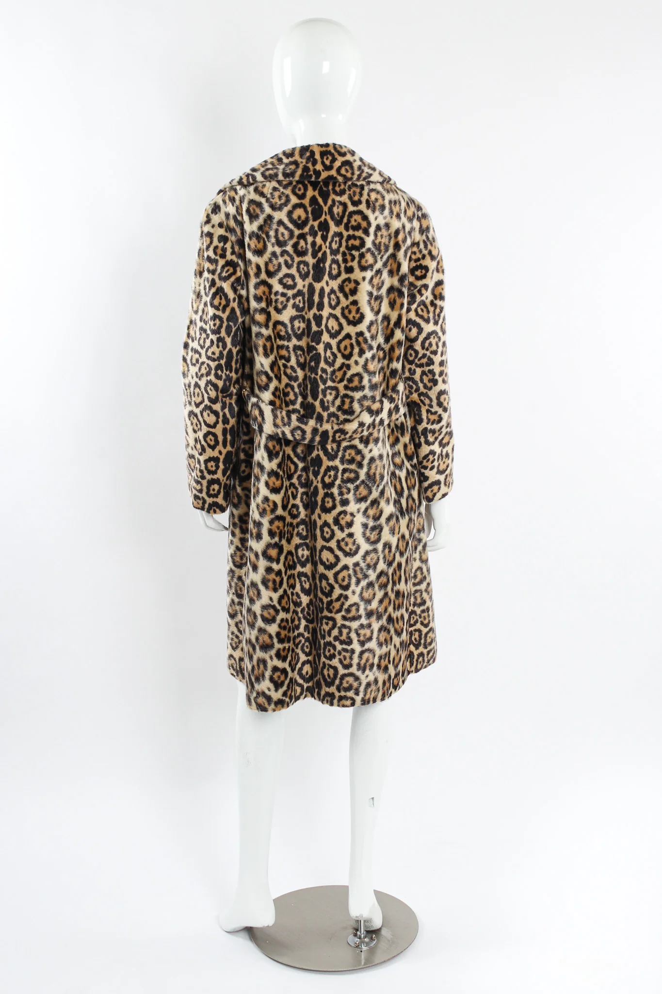 Leopard Print Fur Coat - Image 3