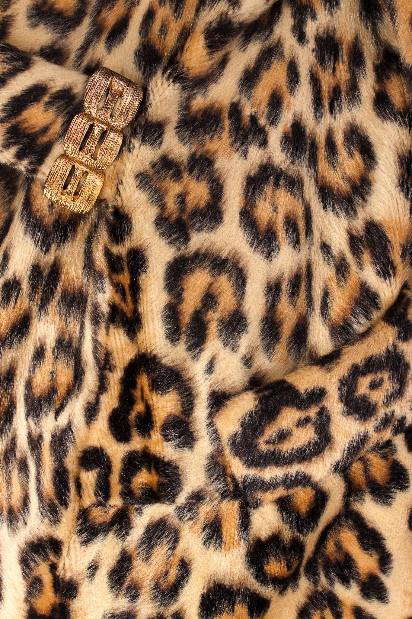Leopard Print Fur Coat - Image 9