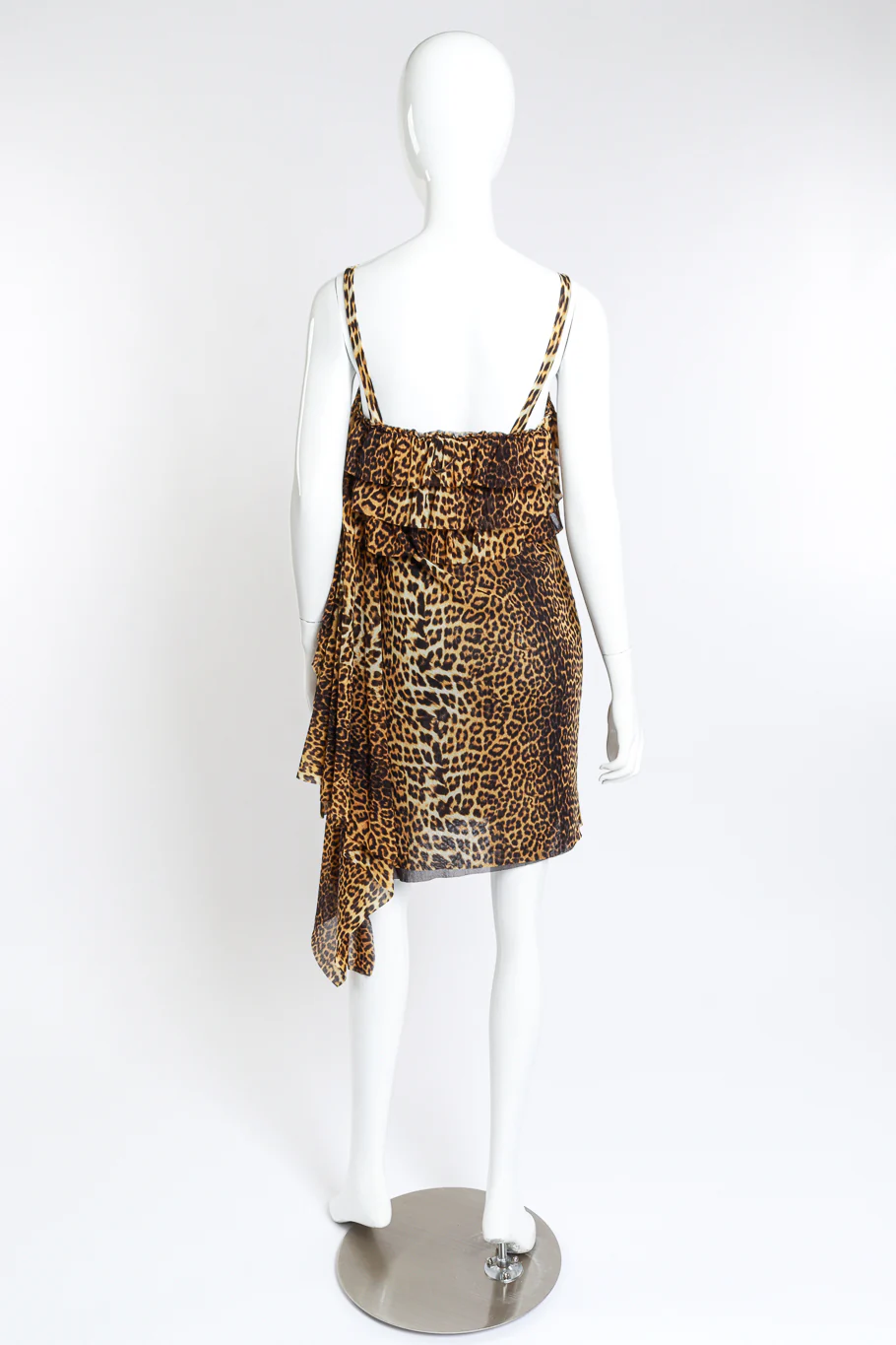 Leopard Print Ruffle Dress - Image 4
