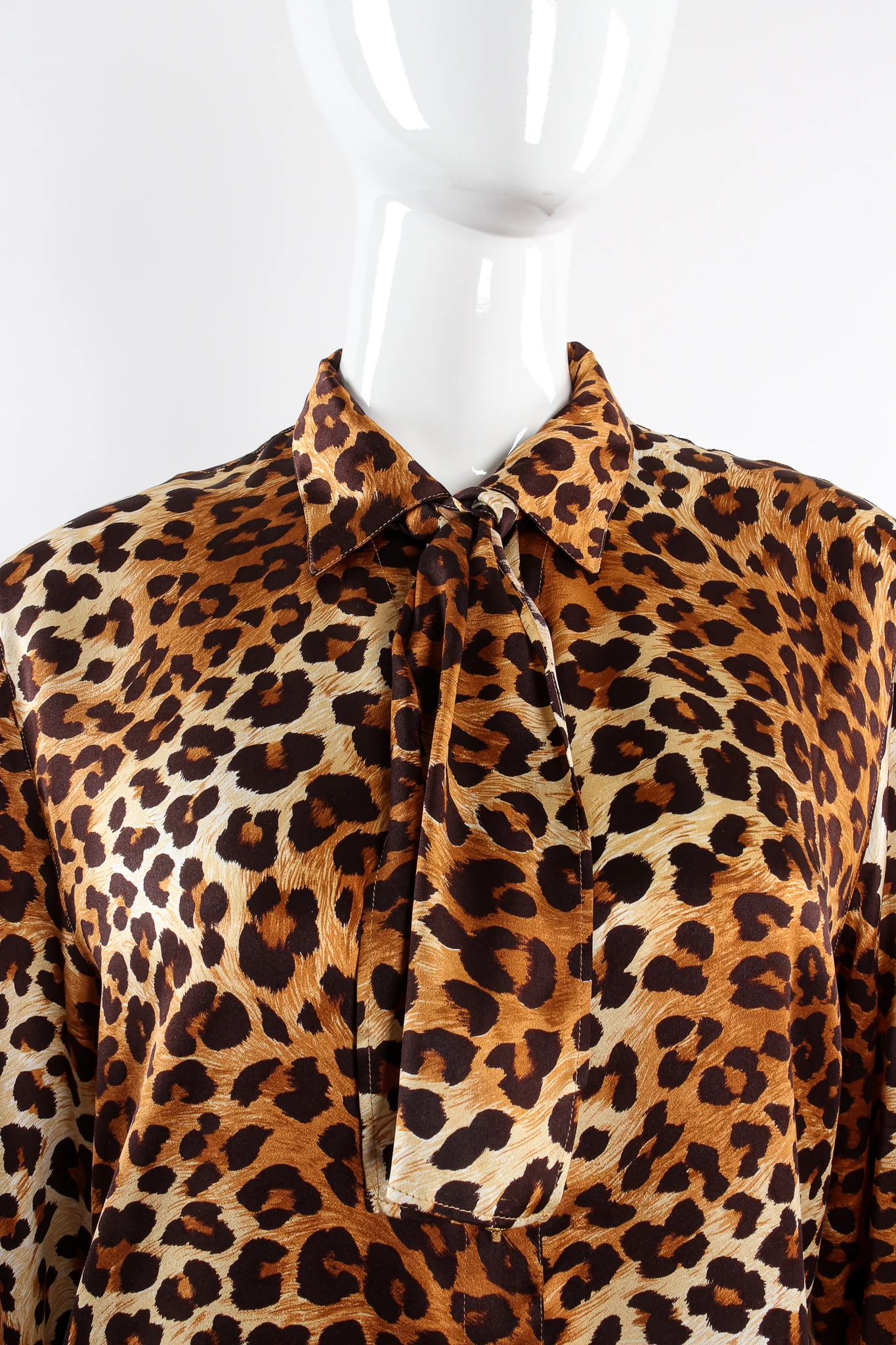 Leopard Print Shirt & Scarf - Image 10