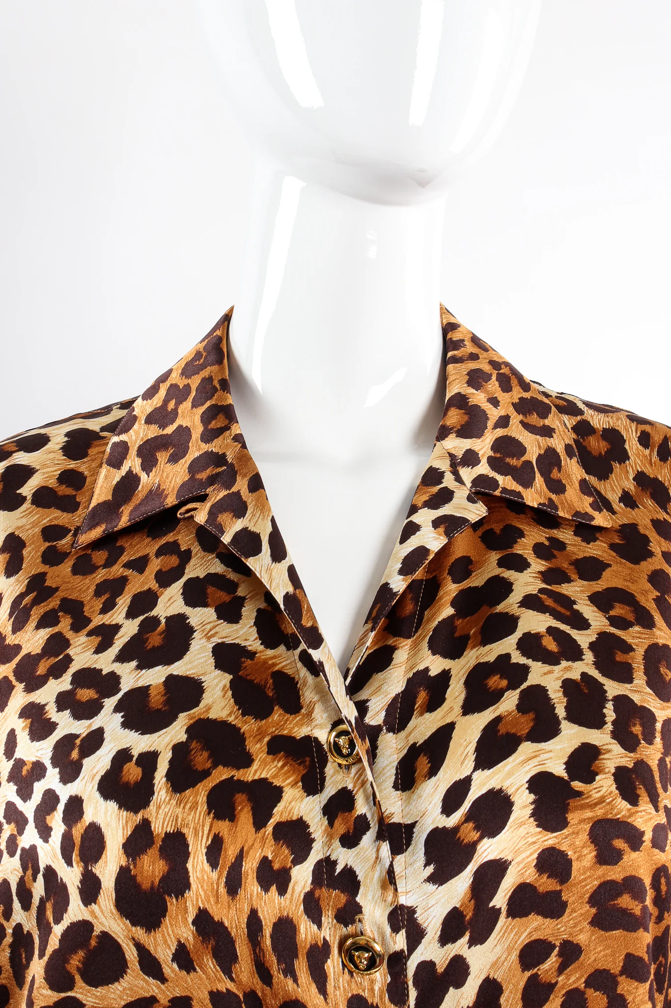 Leopard Print Shirt & Scarf - Image 12
