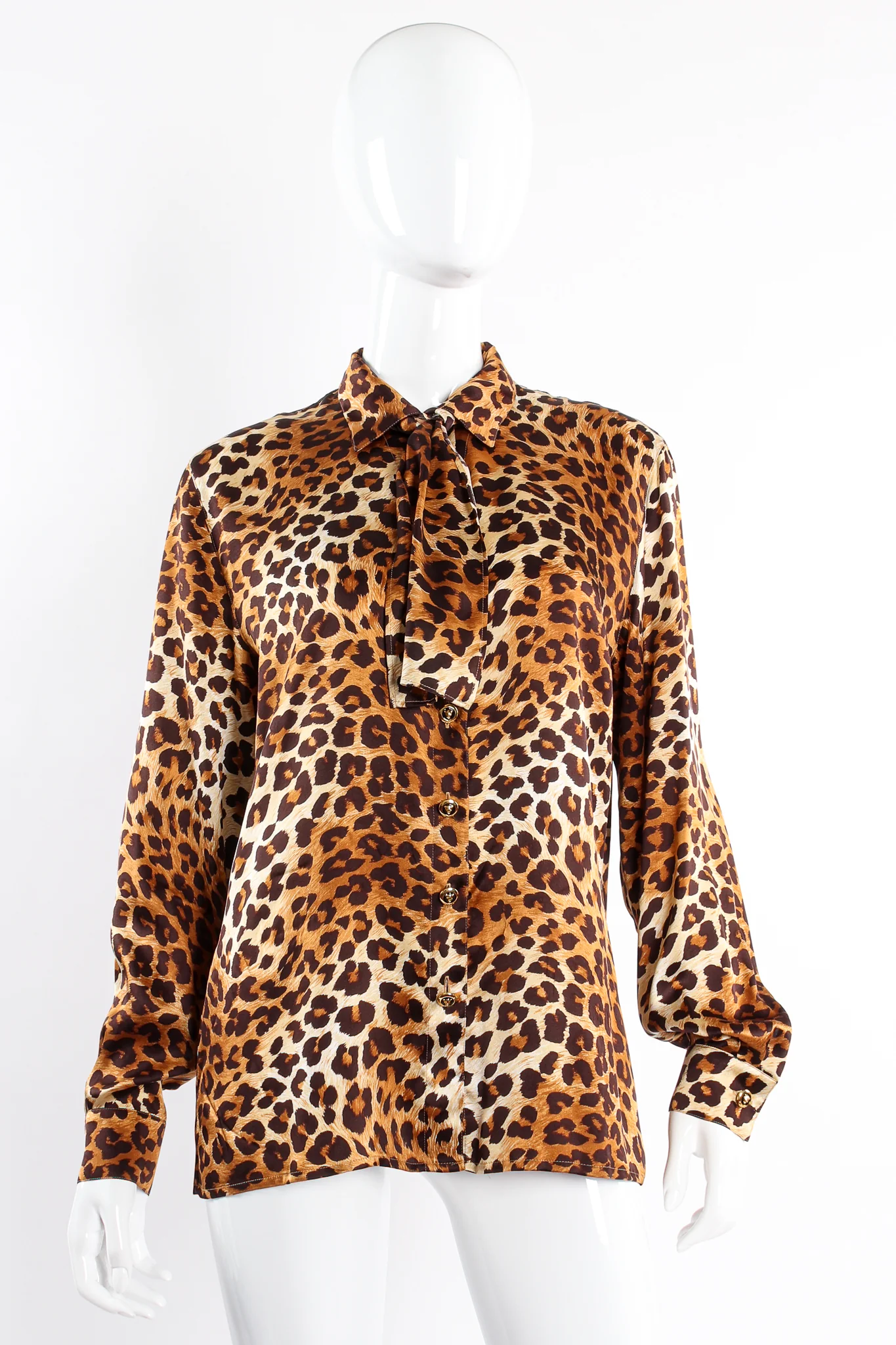 Leopard Print Shirt & Scarf - Image 2