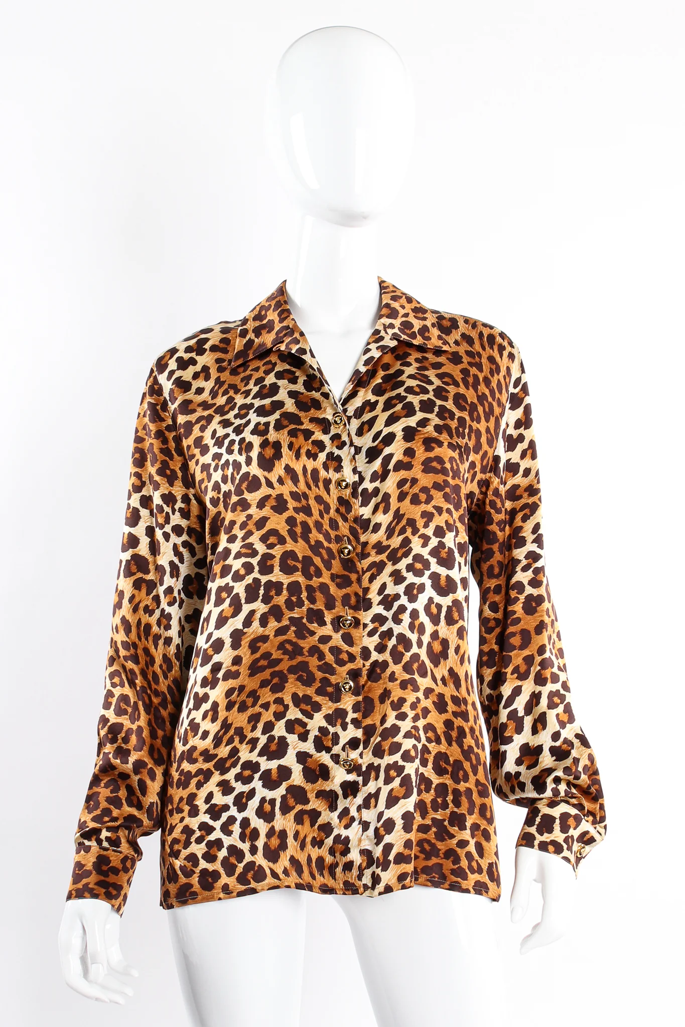 Leopard Print Shirt & Scarf - Image 5