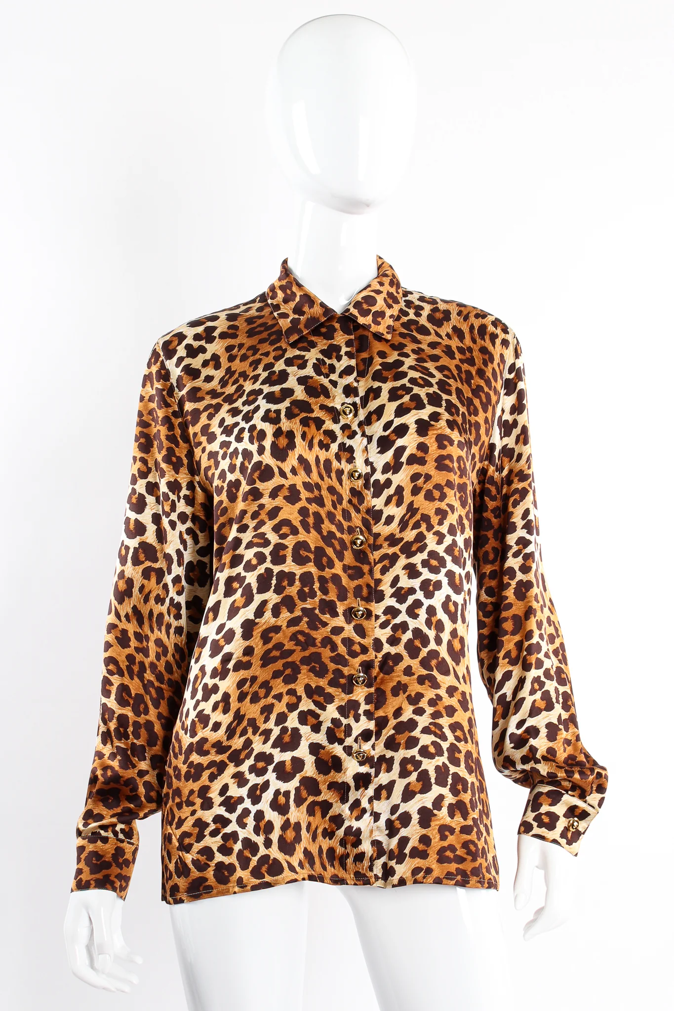 Leopard Print Shirt & Scarf - Image 6
