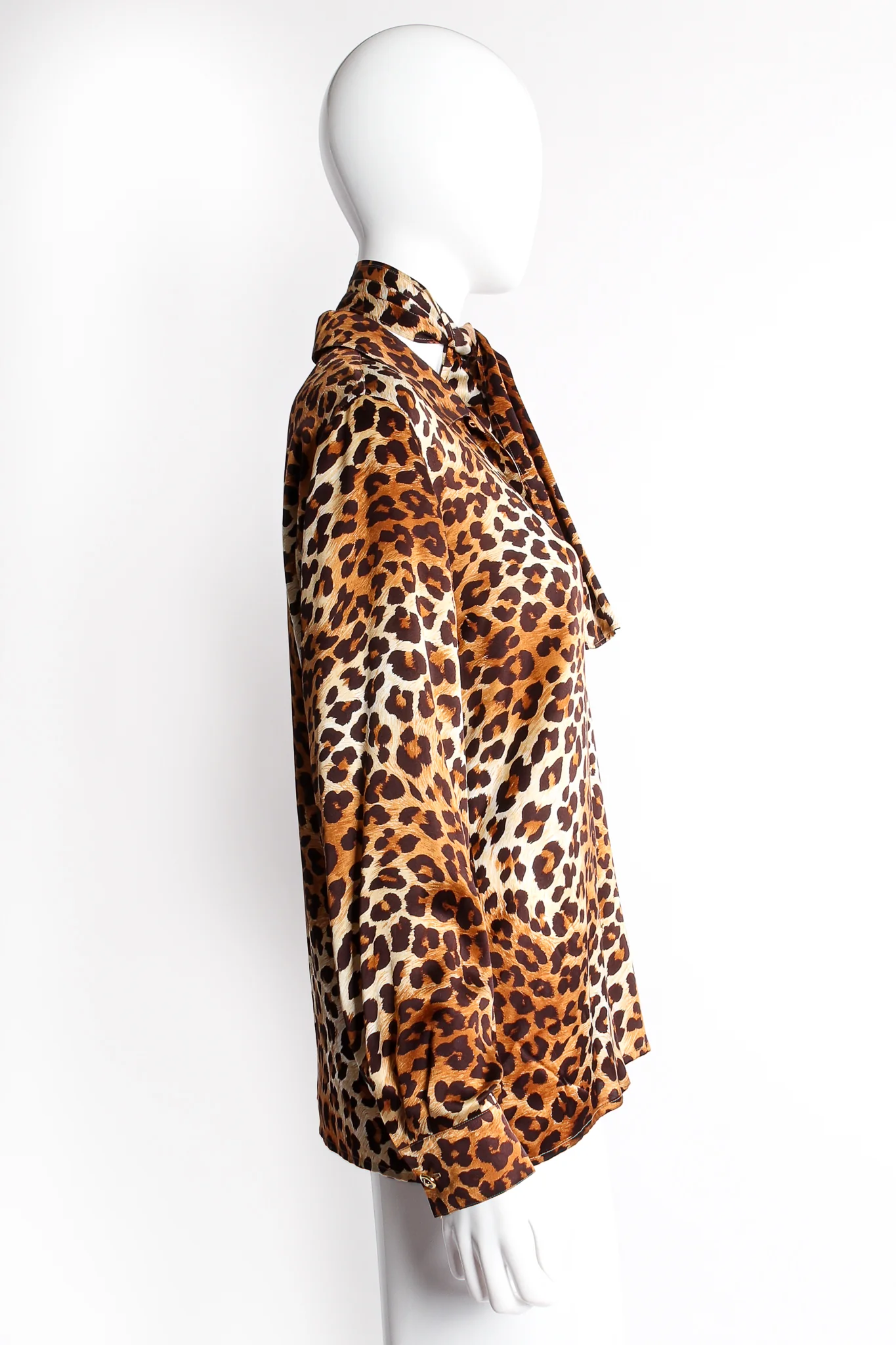 Leopard Print Shirt & Scarf - Image 8