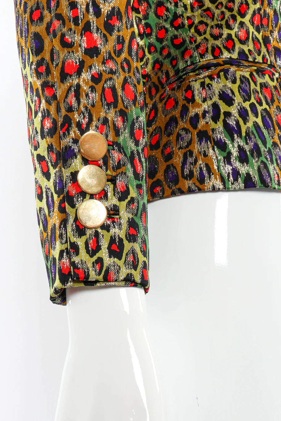 Leopard Print Silk Jacket - Image 5