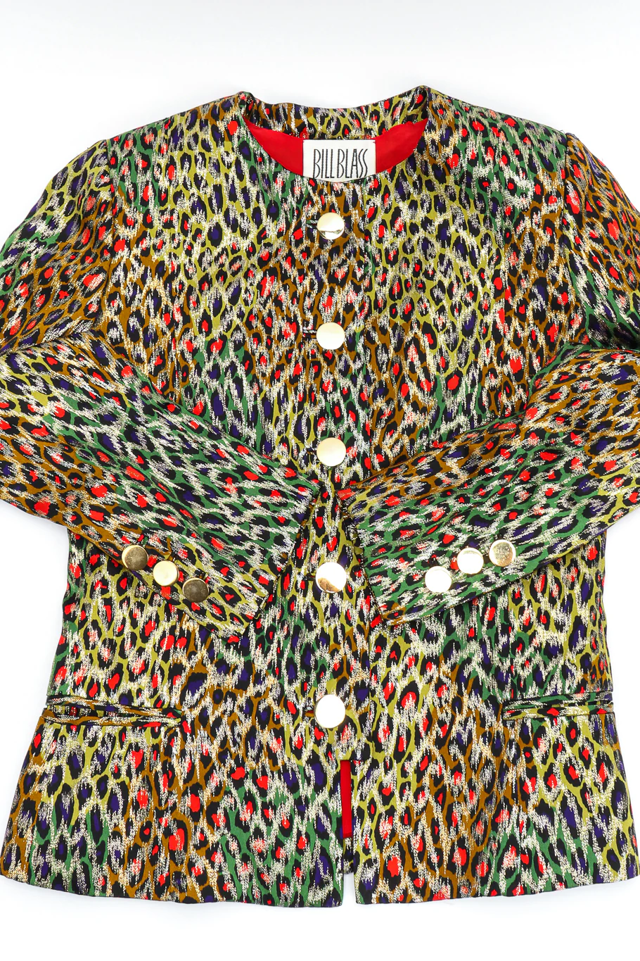 Leopard Print Silk Jacket - Image 6