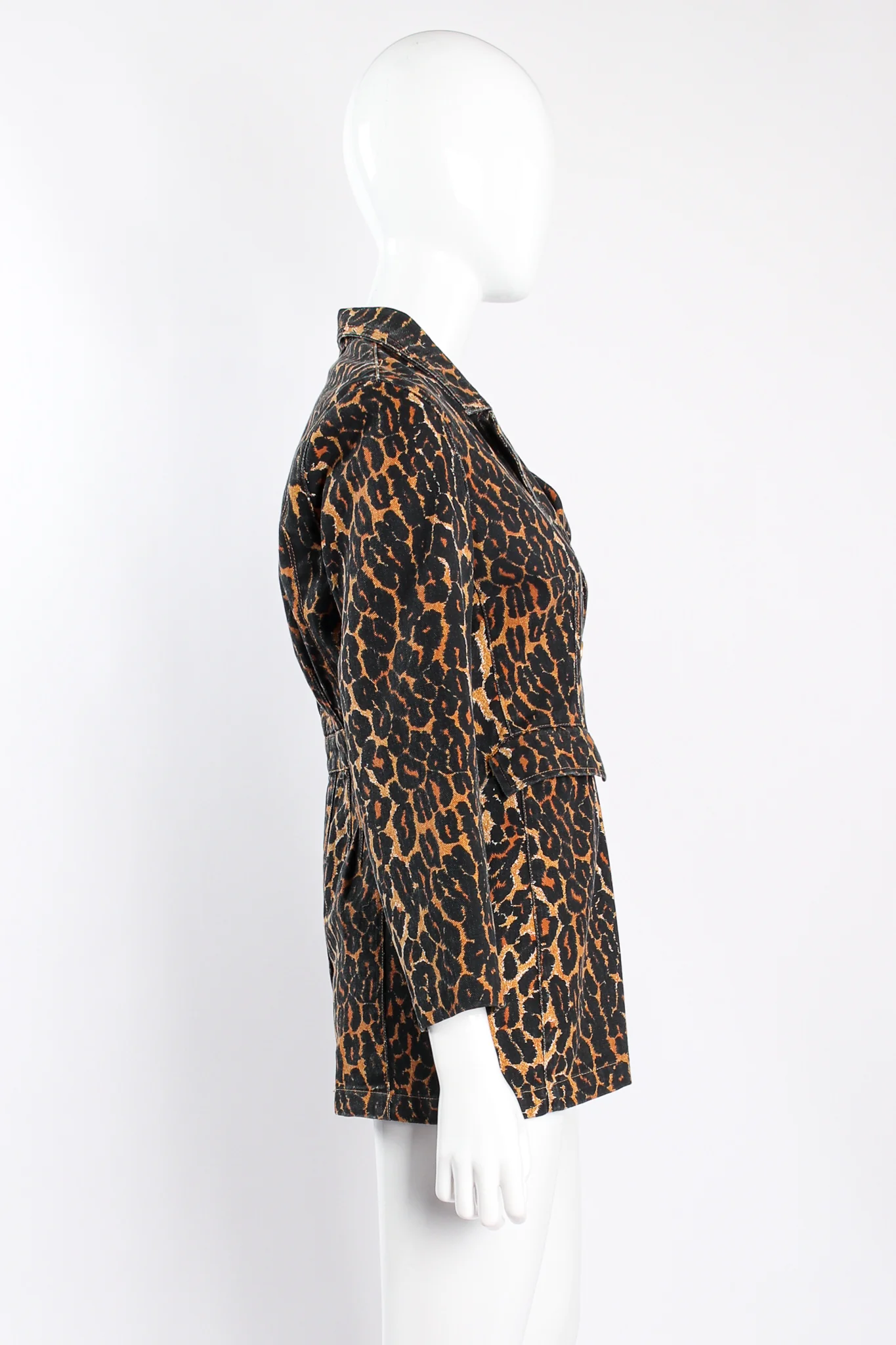 Leopard Print Twill Jacket - Image 2