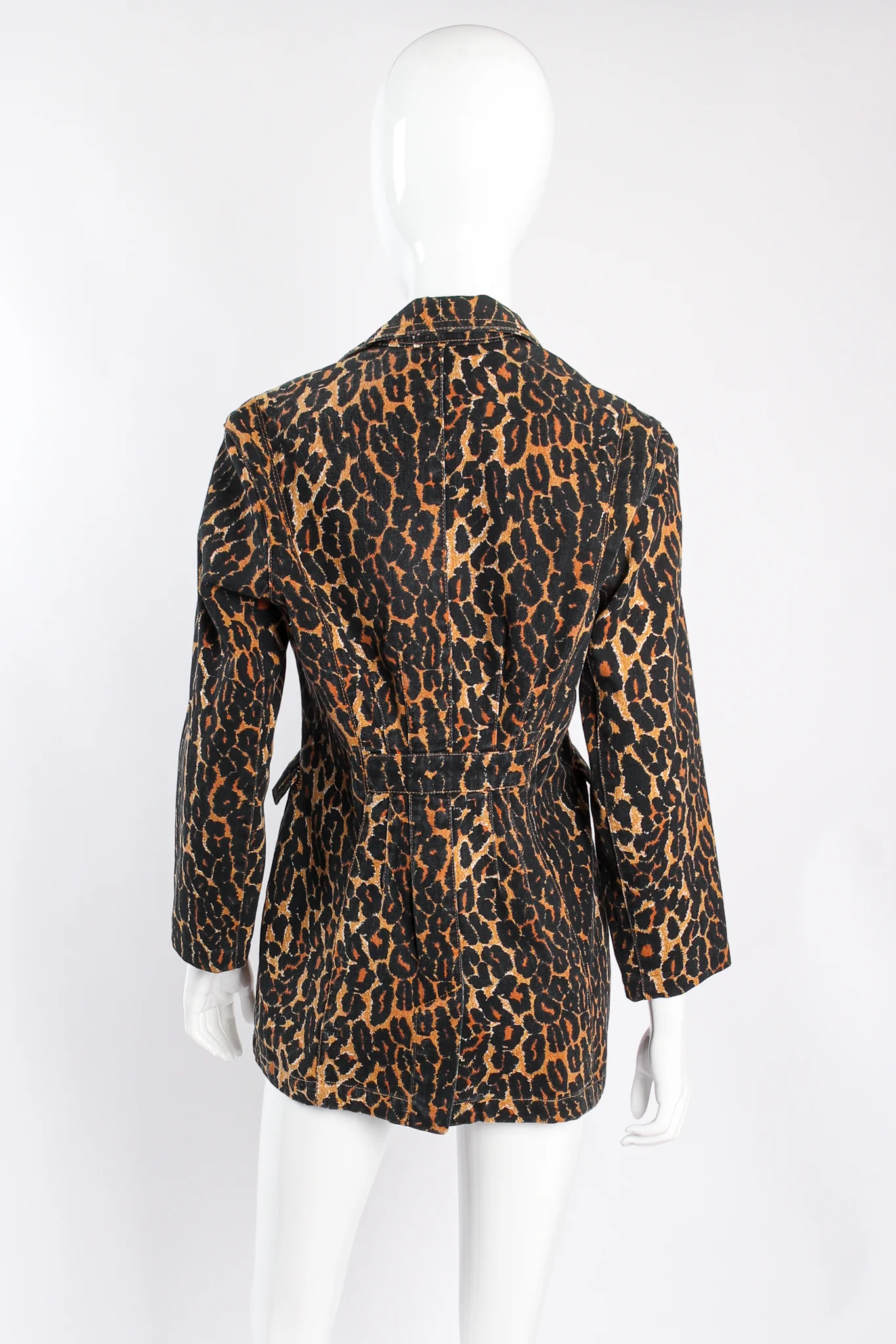 Leopard Print Twill Jacket - Image 3
