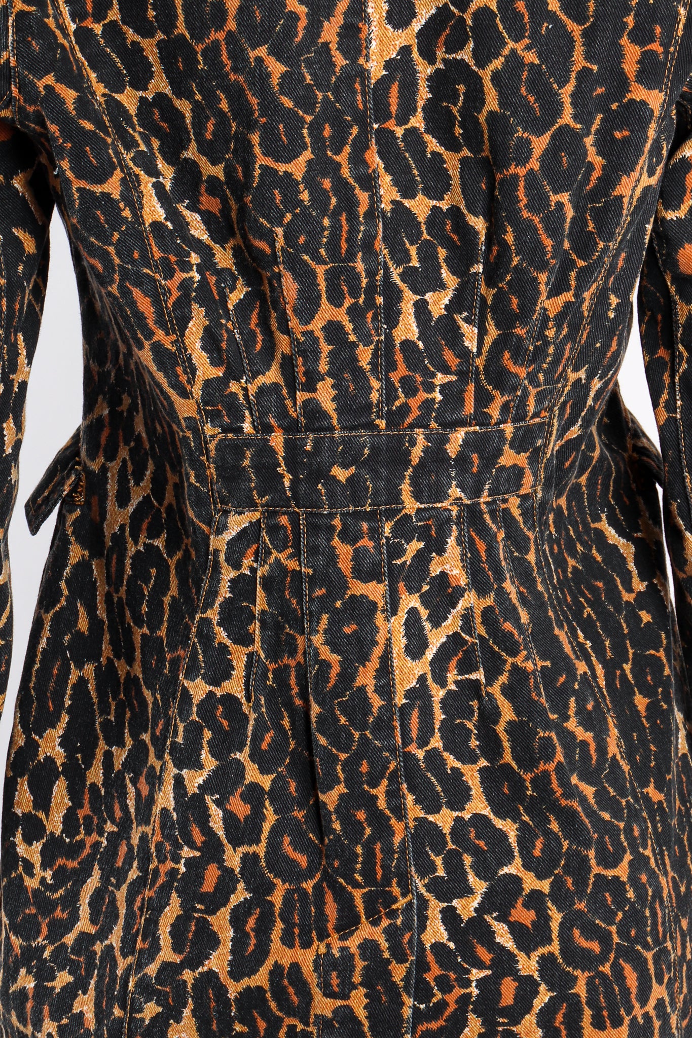 Leopard Print Twill Jacket - Image 5