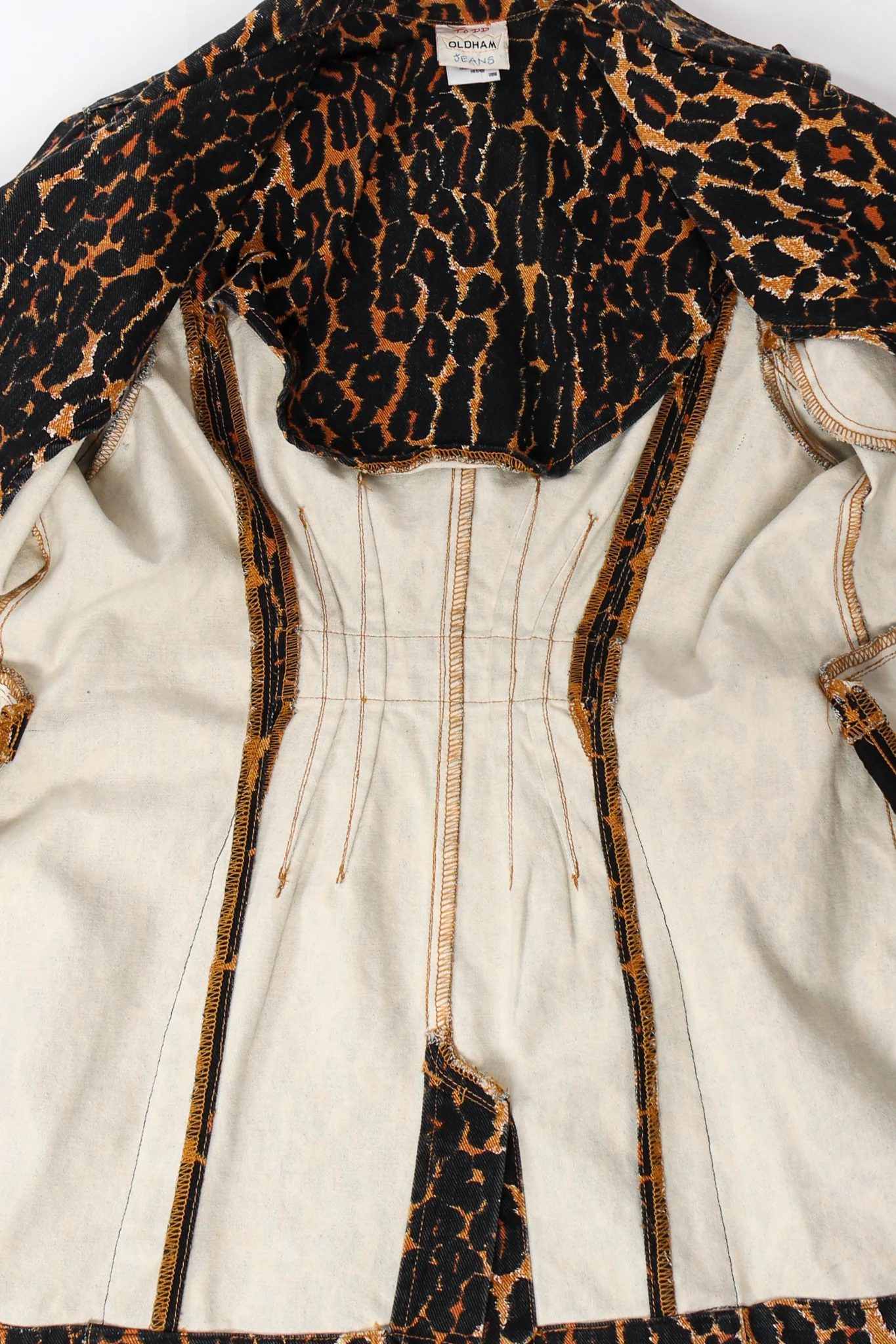 Leopard Print Twill Jacket - Image 9