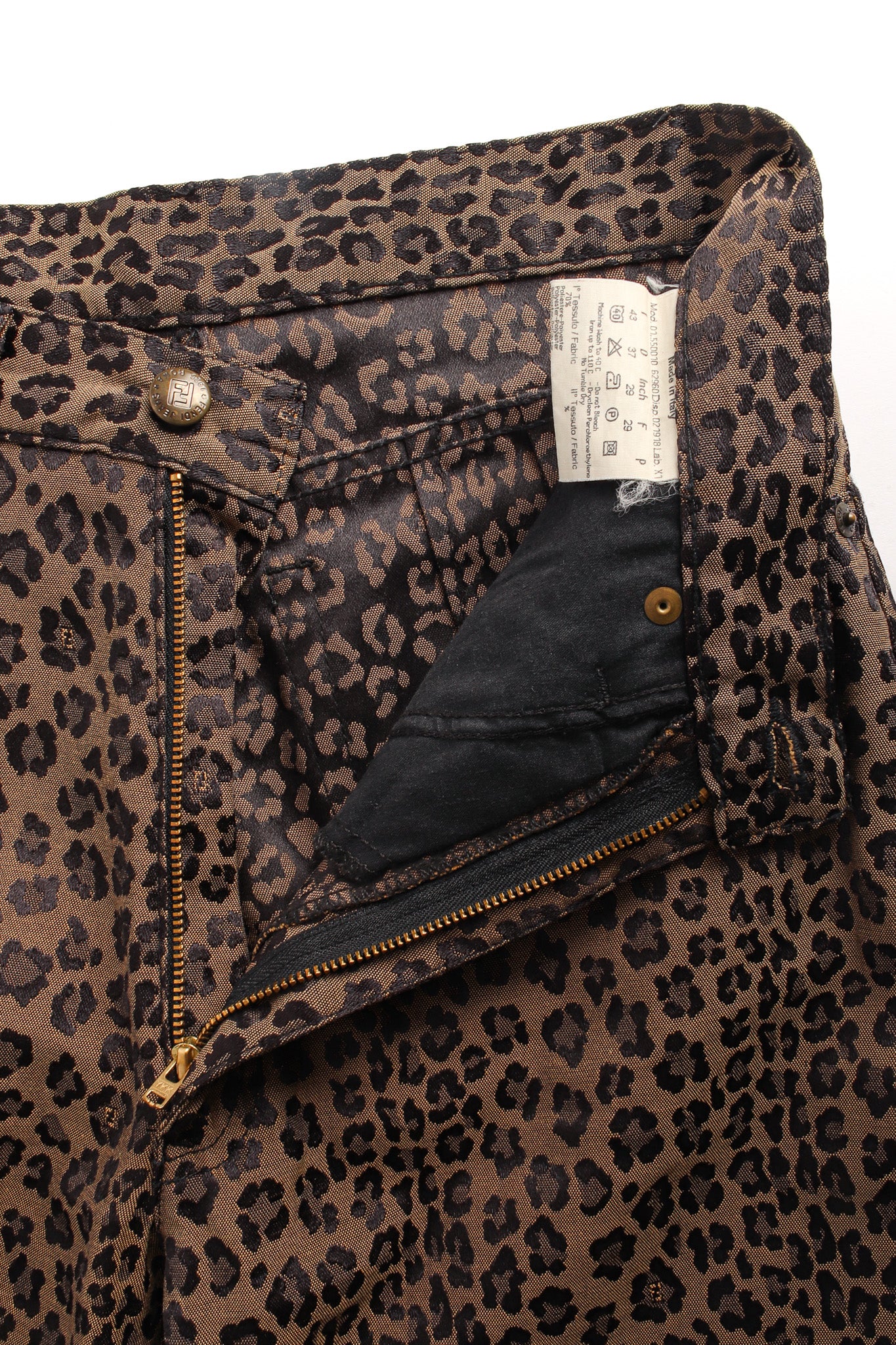 Leopard Signed Logo Print Jeans - Image 5