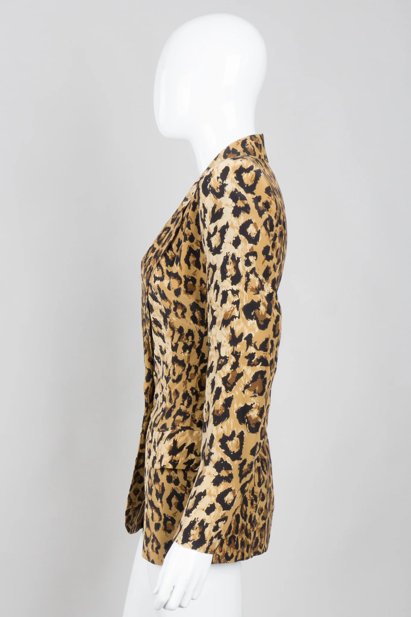 Leopard Silk Blazer - Image 5
