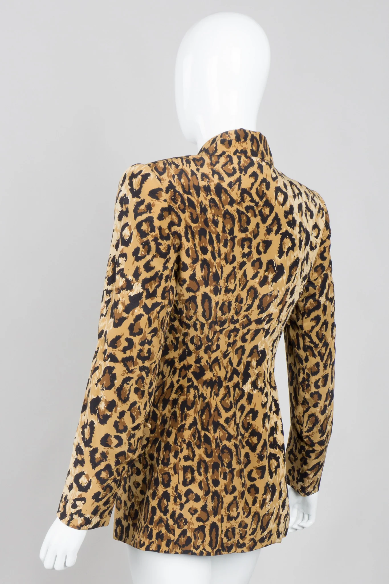 Leopard Silk Blazer - Image 6