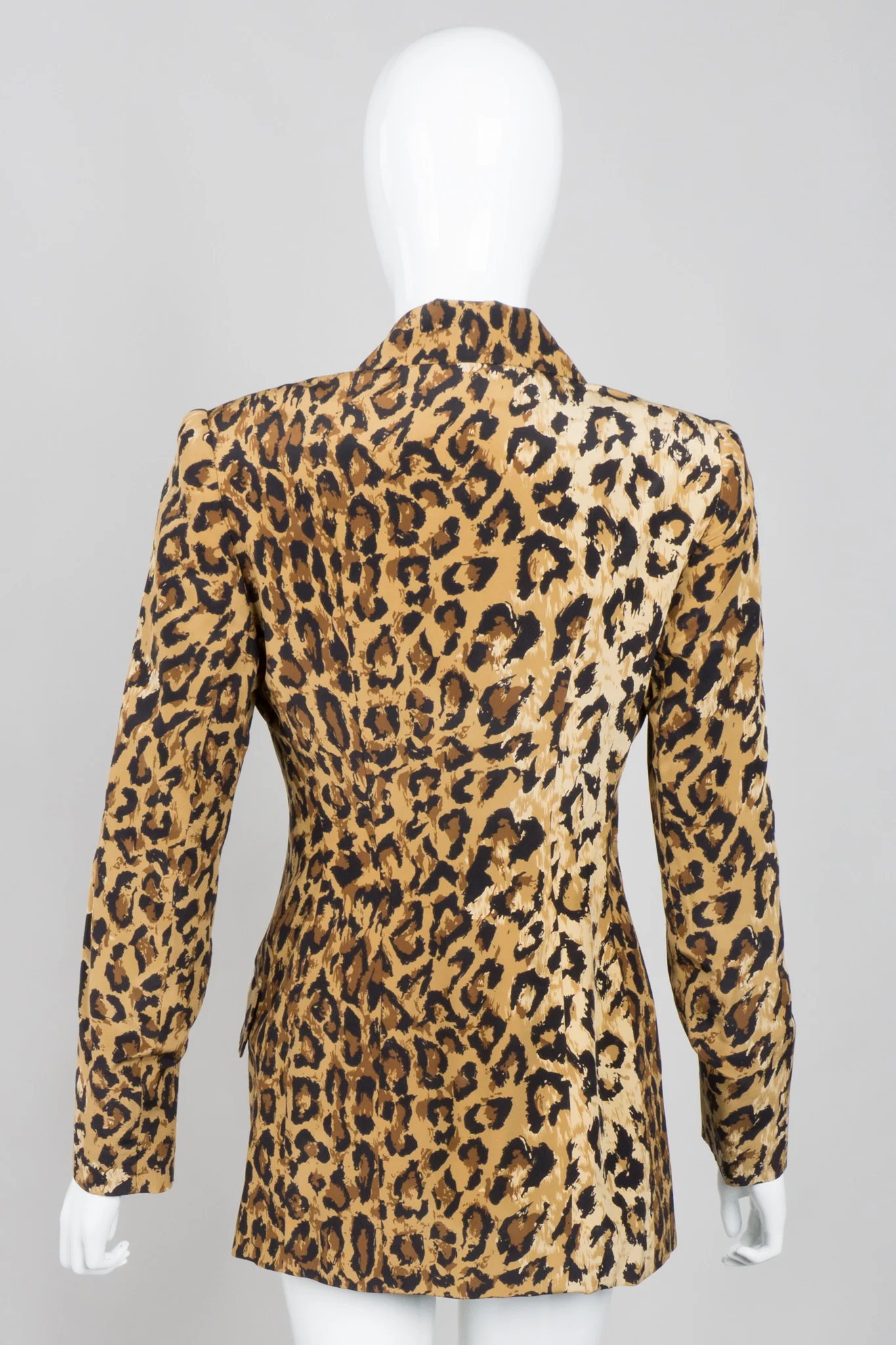 Leopard Silk Blazer - Image 7