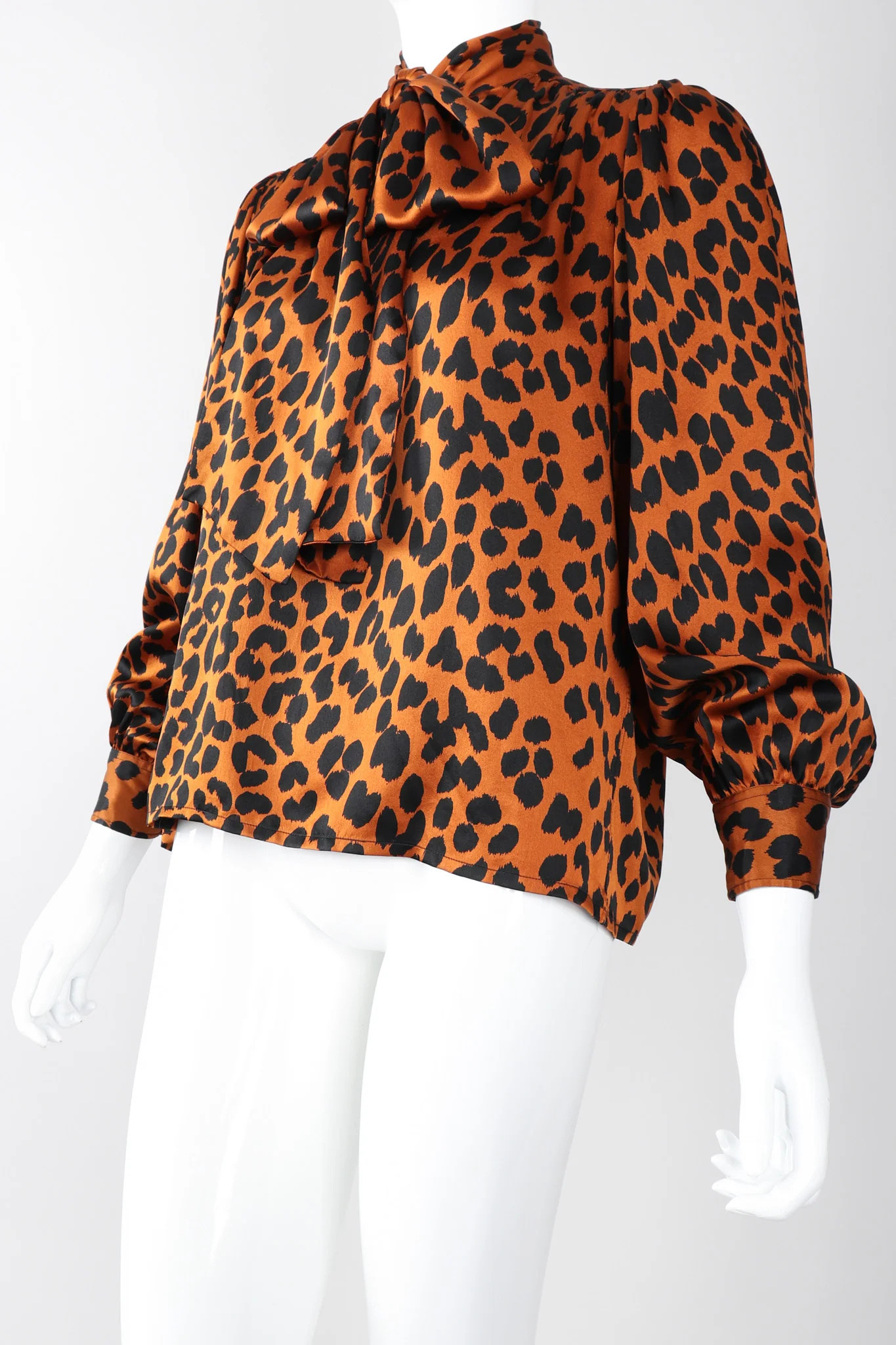 Leopard Silk Blouse - Image 10