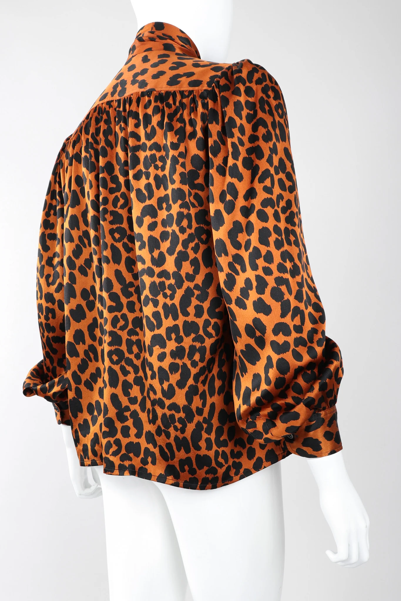 Leopard Silk Blouse - Image 11