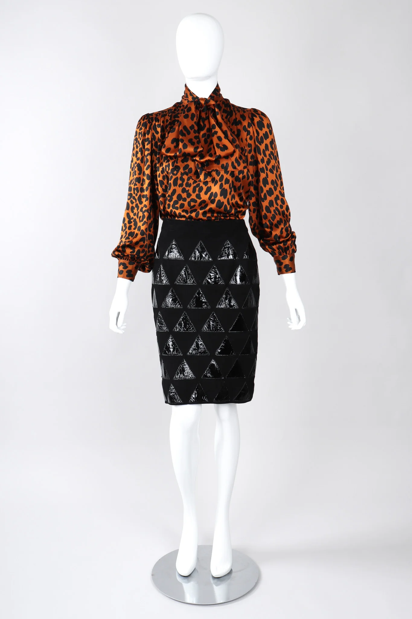 Leopard Silk Blouse - Image 2