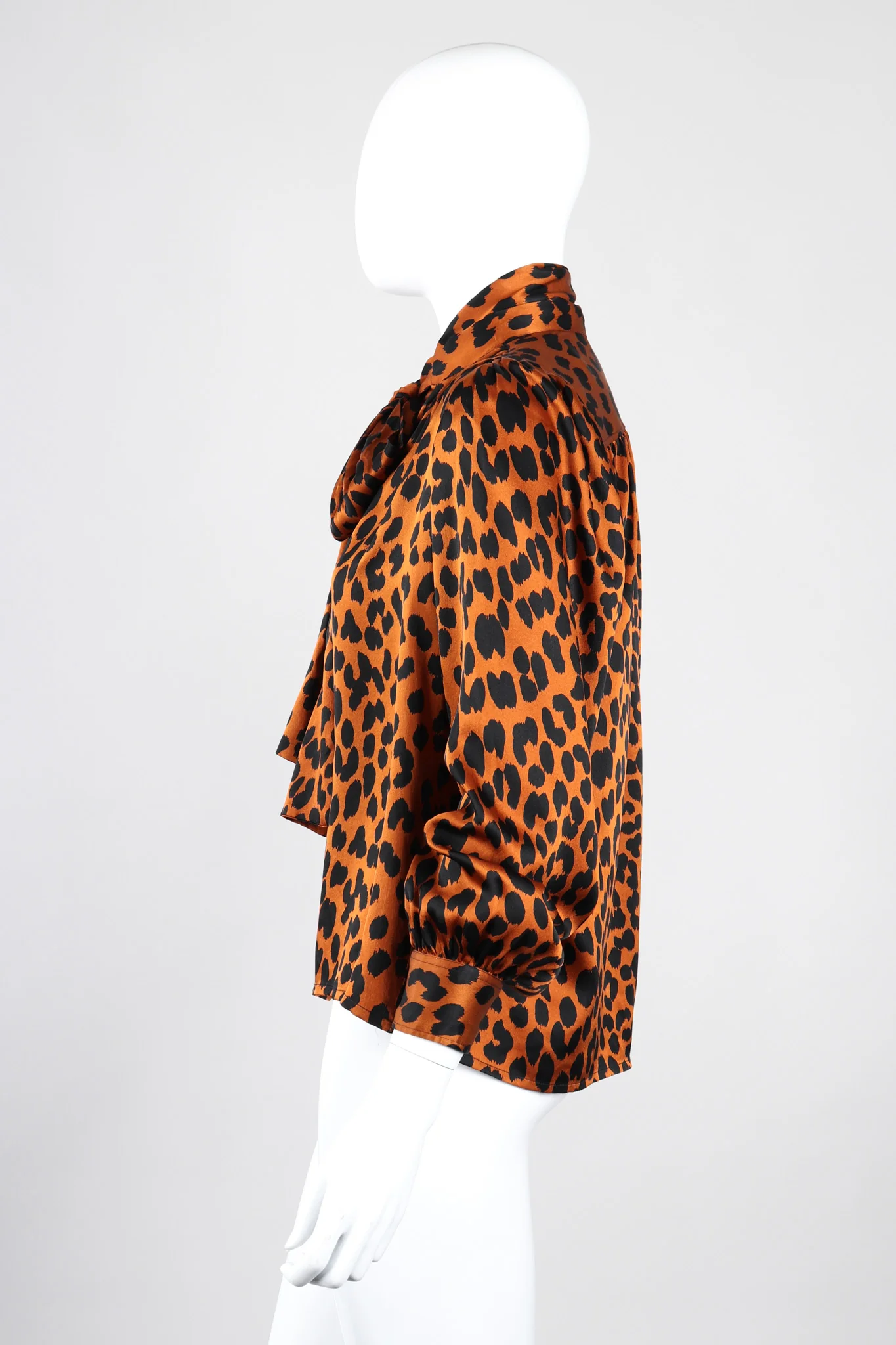 Leopard Silk Blouse - Image 5
