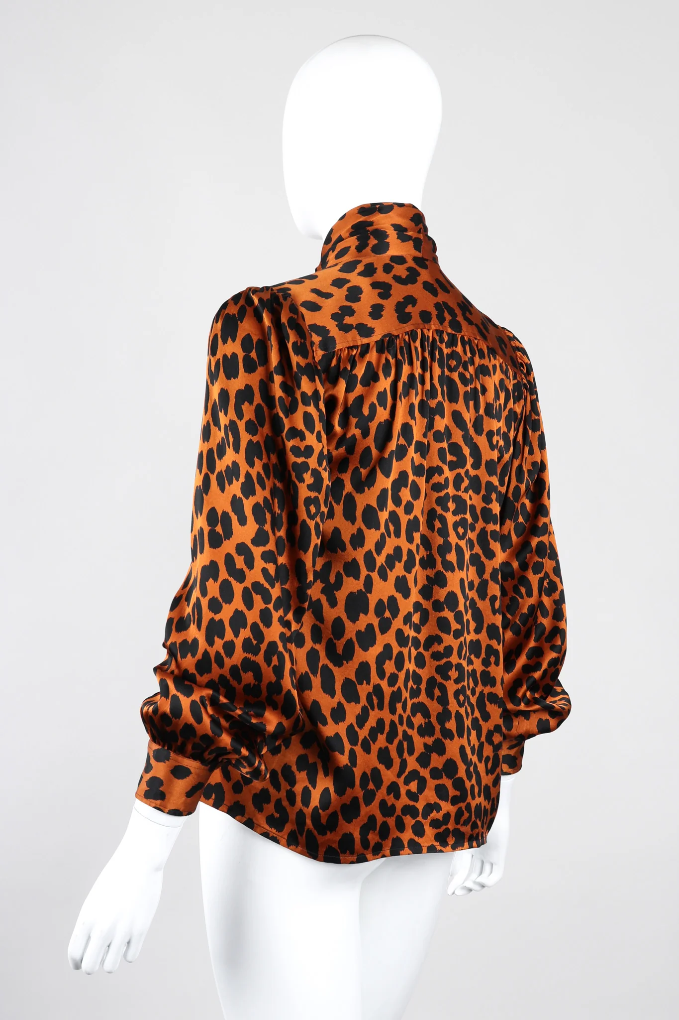 Leopard Silk Blouse - Image 6