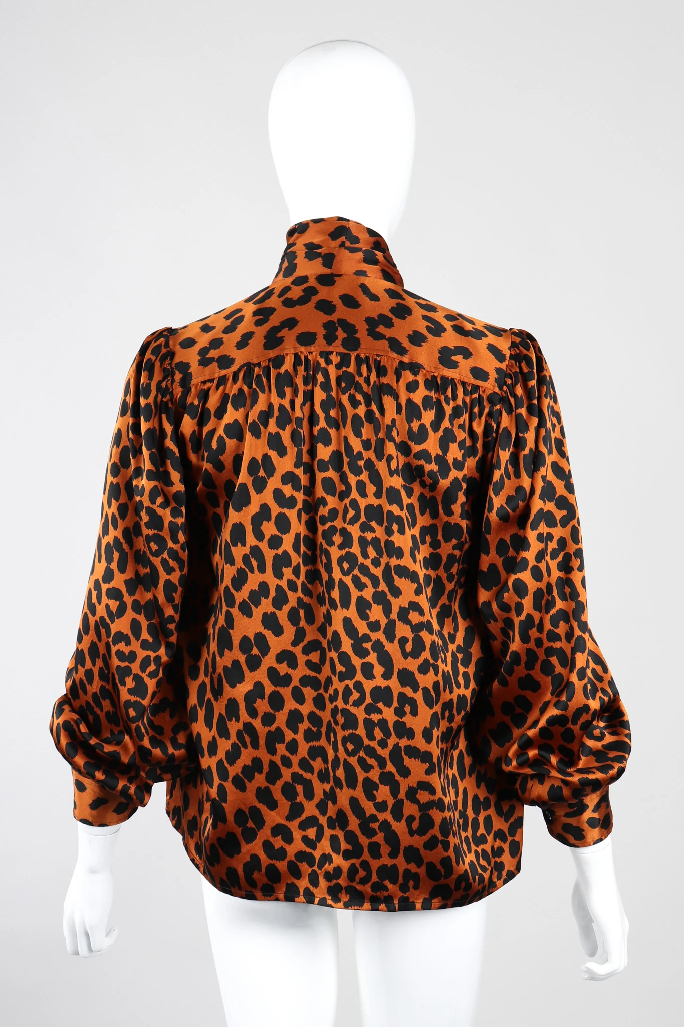 Leopard Silk Blouse - Image 7