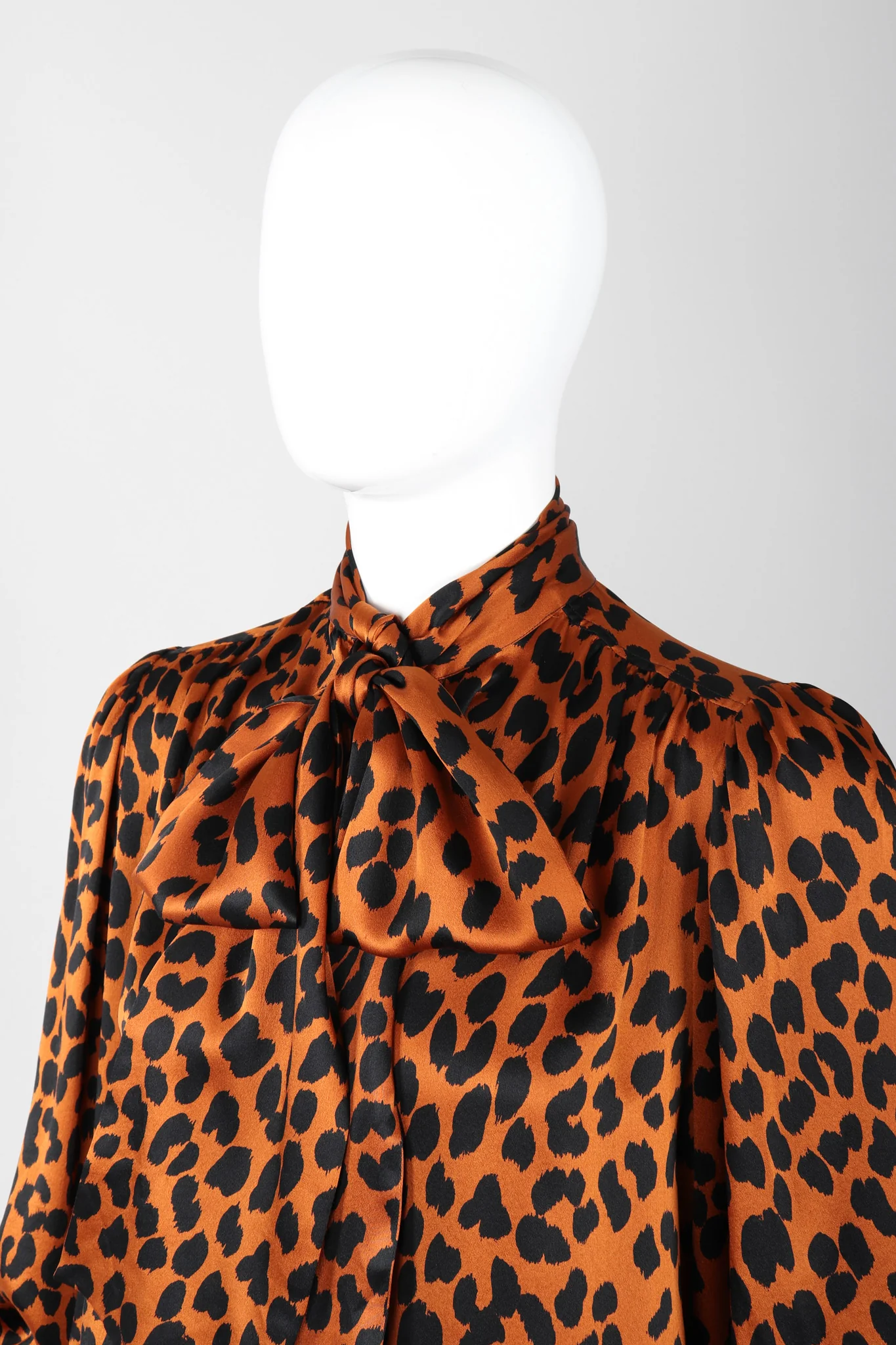 Leopard Silk Blouse - Image 8