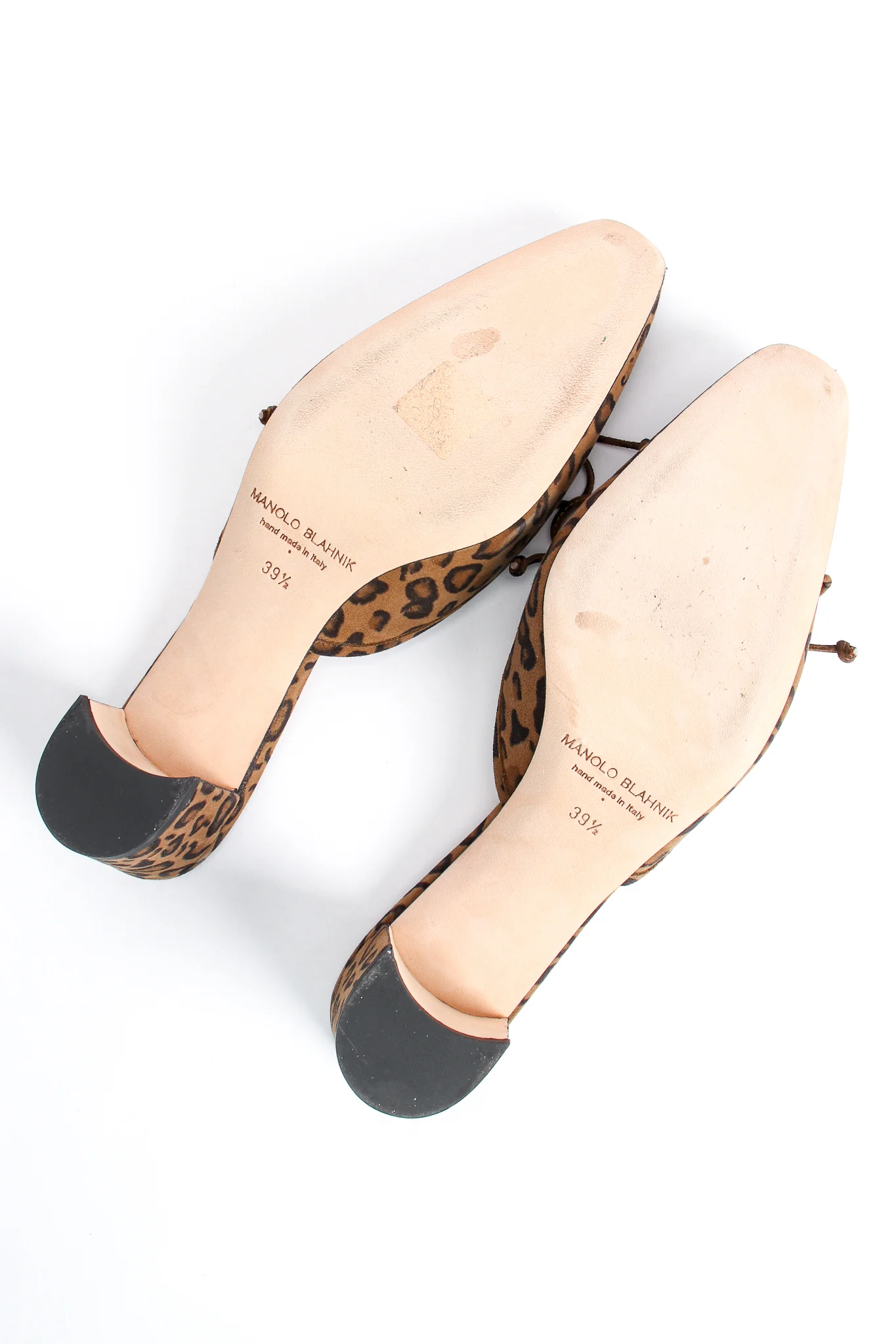 Leopard Suede Block Heel Mules - Image 10