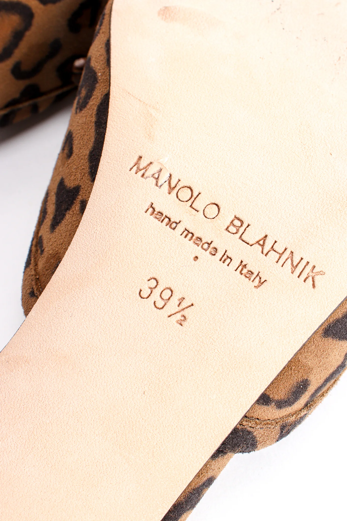 Leopard Suede Block Heel Mules - Image 11